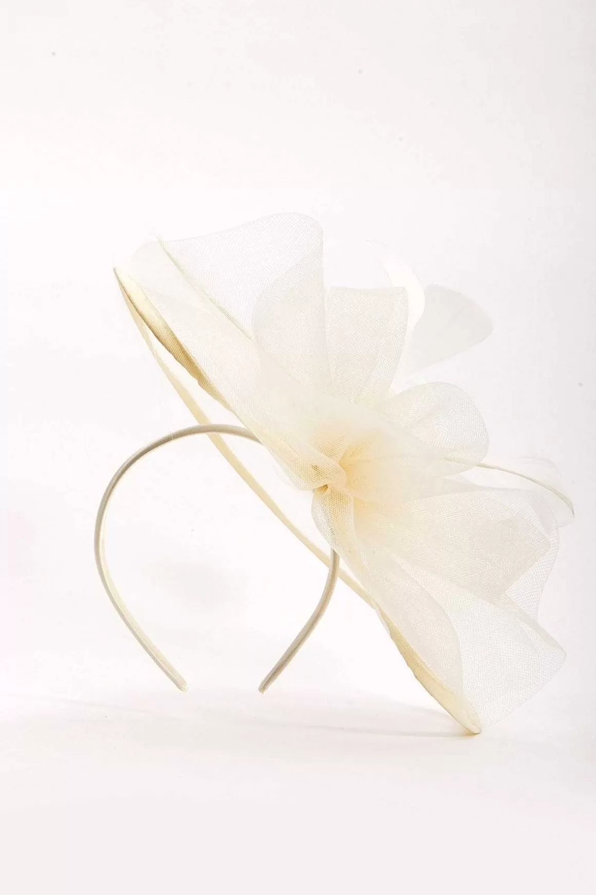SOUL Accessories Large Cream Fascinator With Floral Bow Best