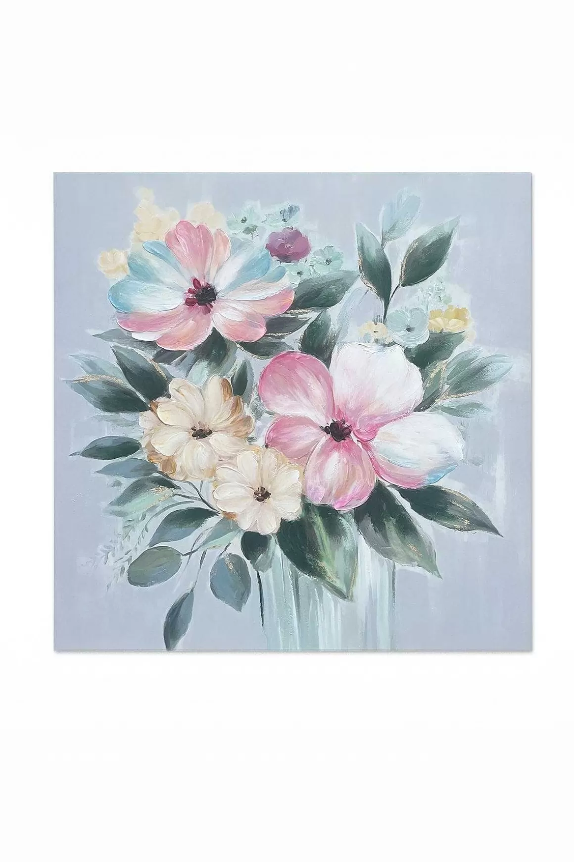 Carraig Donn HOME Large Floral Textured Canvas Wall Art Flash Sale