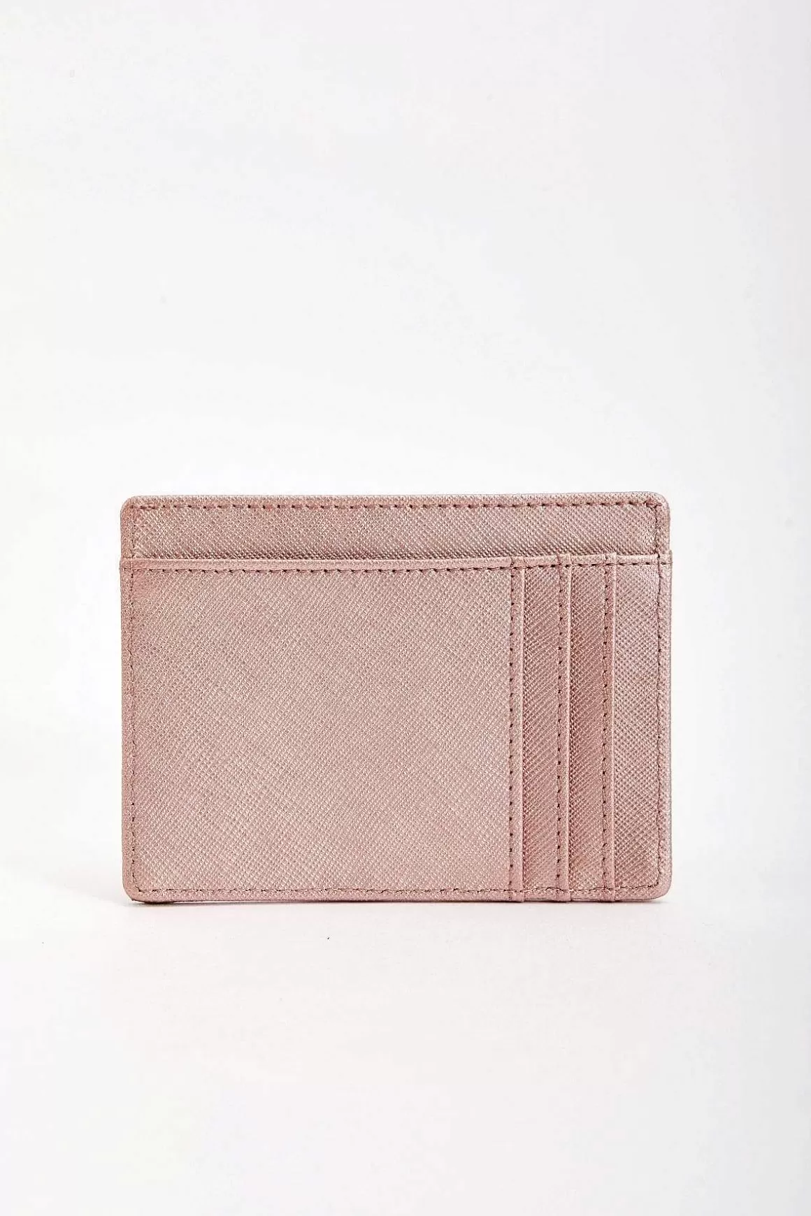 SOUL Accessories Leather Card Holder In Rose Gold Best