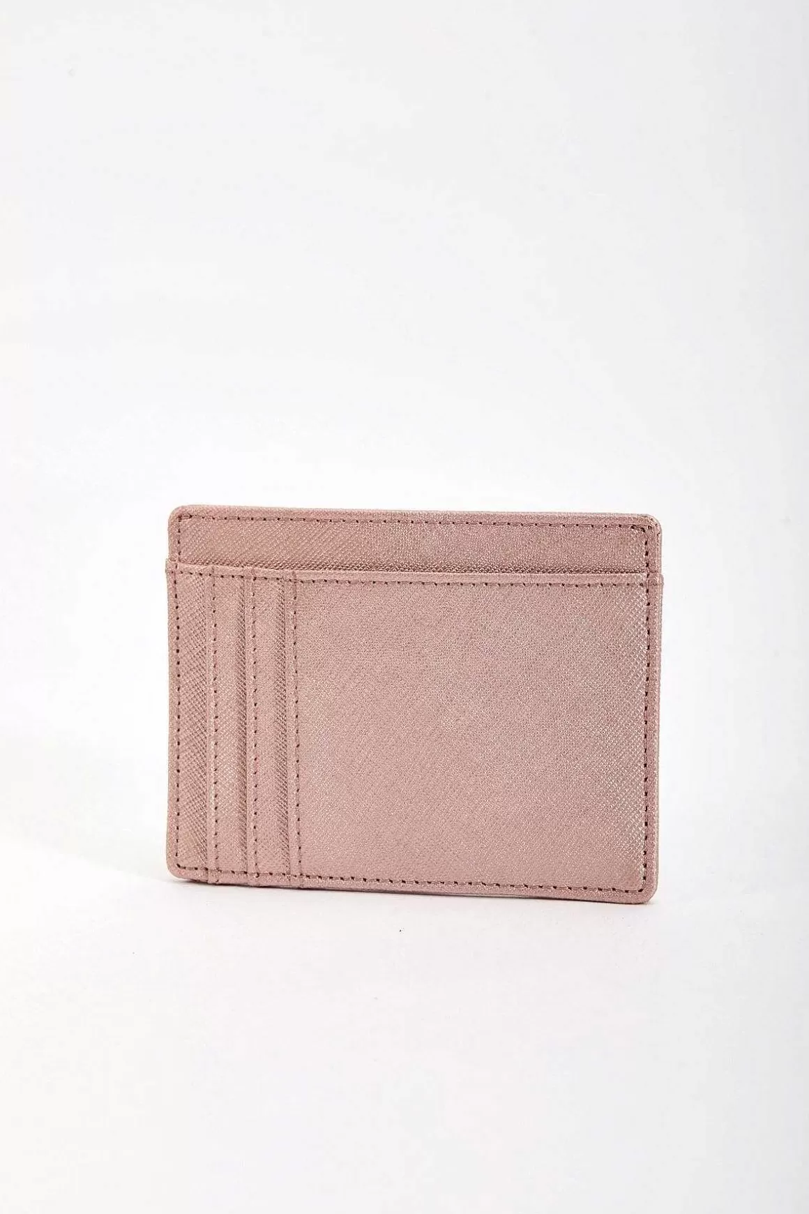 SOUL Accessories Leather Card Holder In Rose Gold Best