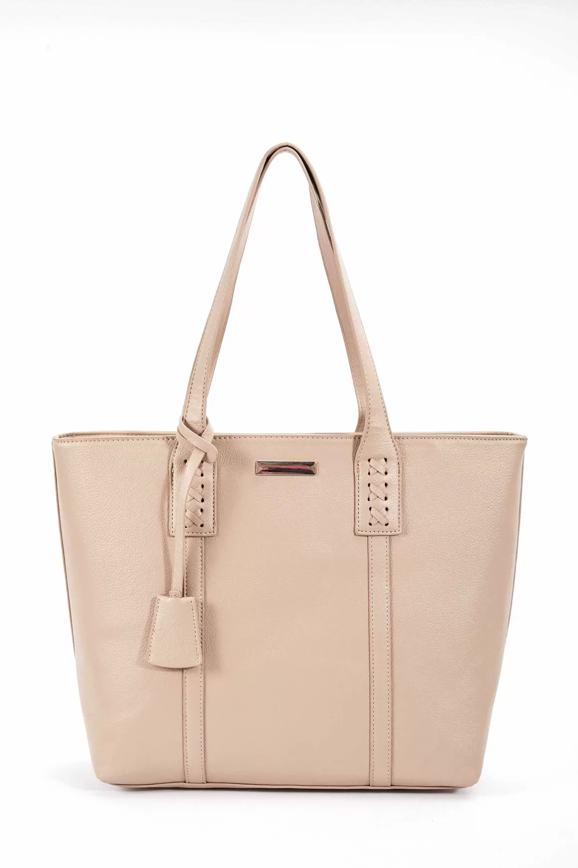 SOUL Accessories Leather Look Everyday Tote In Beige Hot