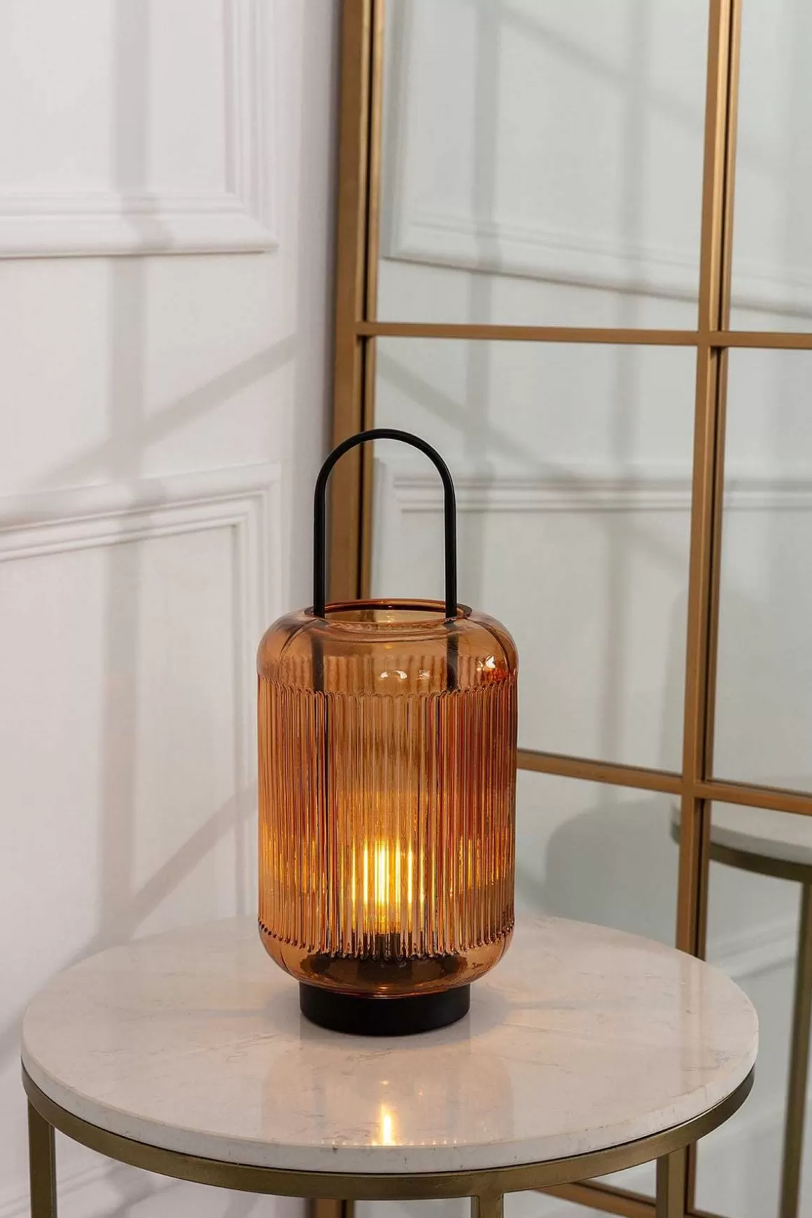 Kirkwood Led Amber Glass Lamp Best Sale