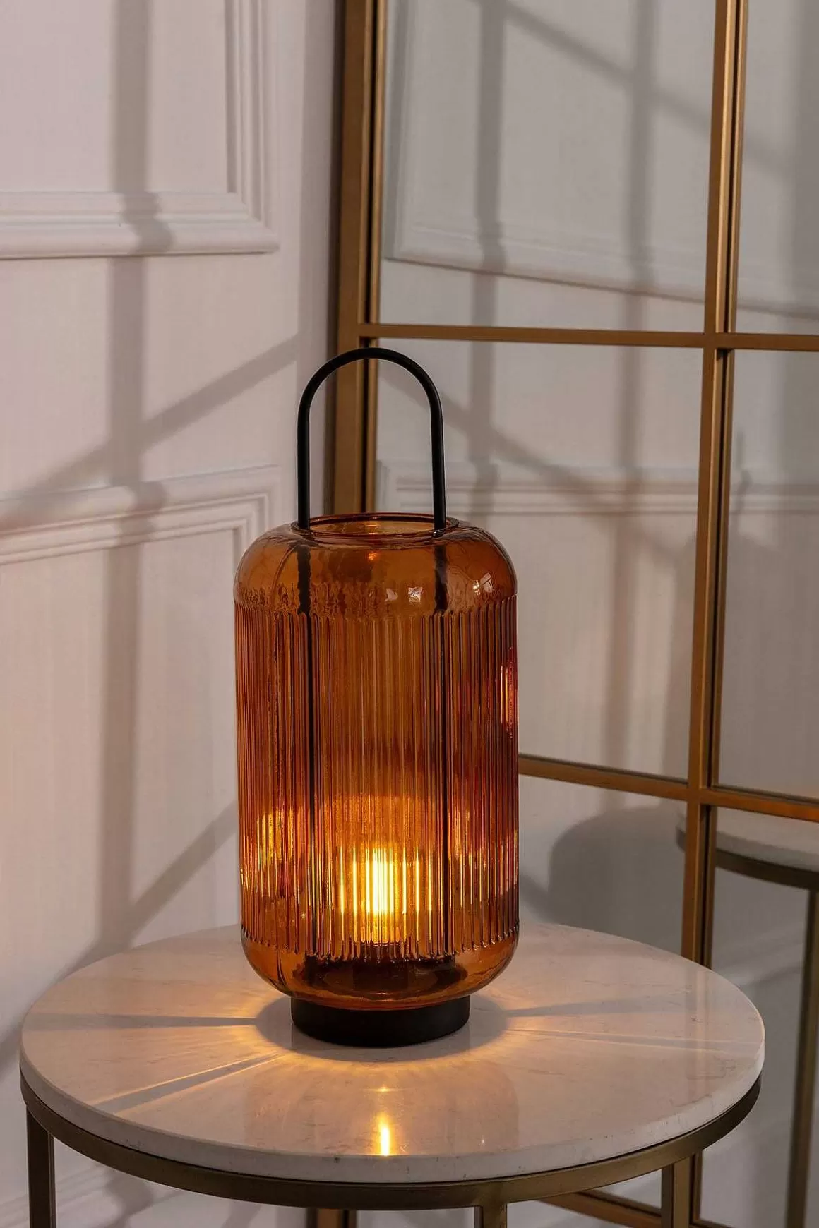 Kirkwood Led Amber Glass Lamp Cheap