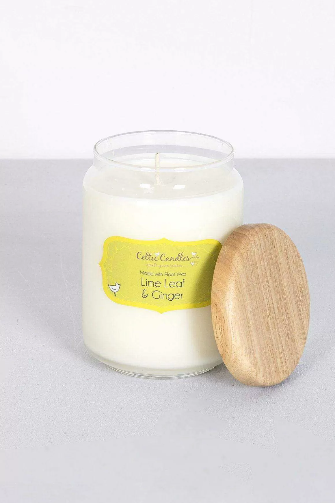 Celtic Candles Lime Leaf & Ginger Large Candle Jar Hot