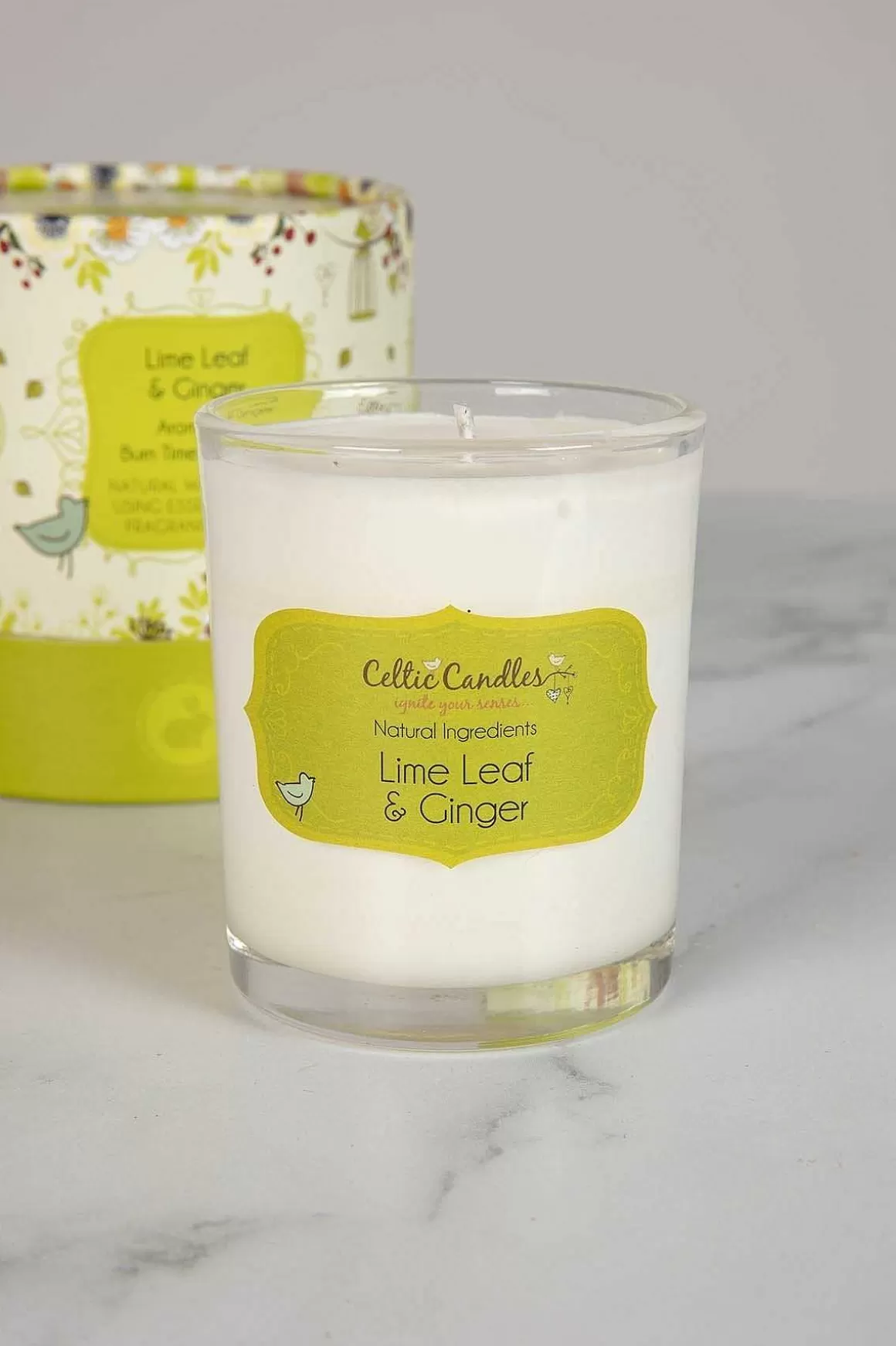 Celtic Candles Lime Leaf And Ginger Aromapot Round Tumbler 20Cl Clearance