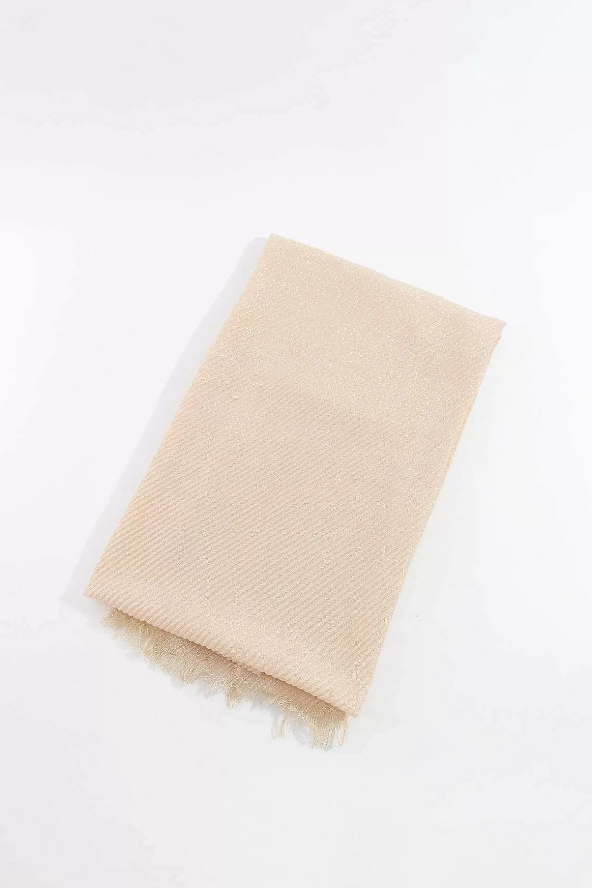SOUL Accessories Lurex Pleated Occasion Scarf In Beige Shop