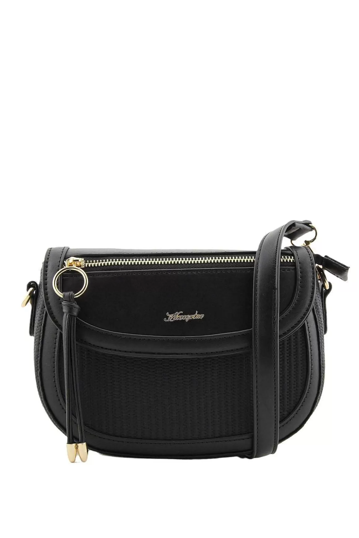 Hampton Madeira Saddle Bag In Black New