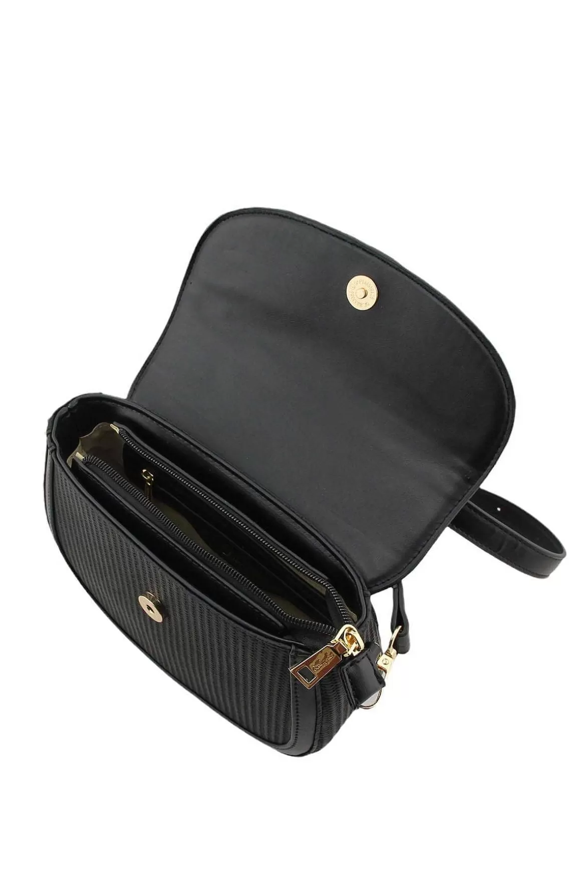 Hampton Madeira Saddle Bag In Black New