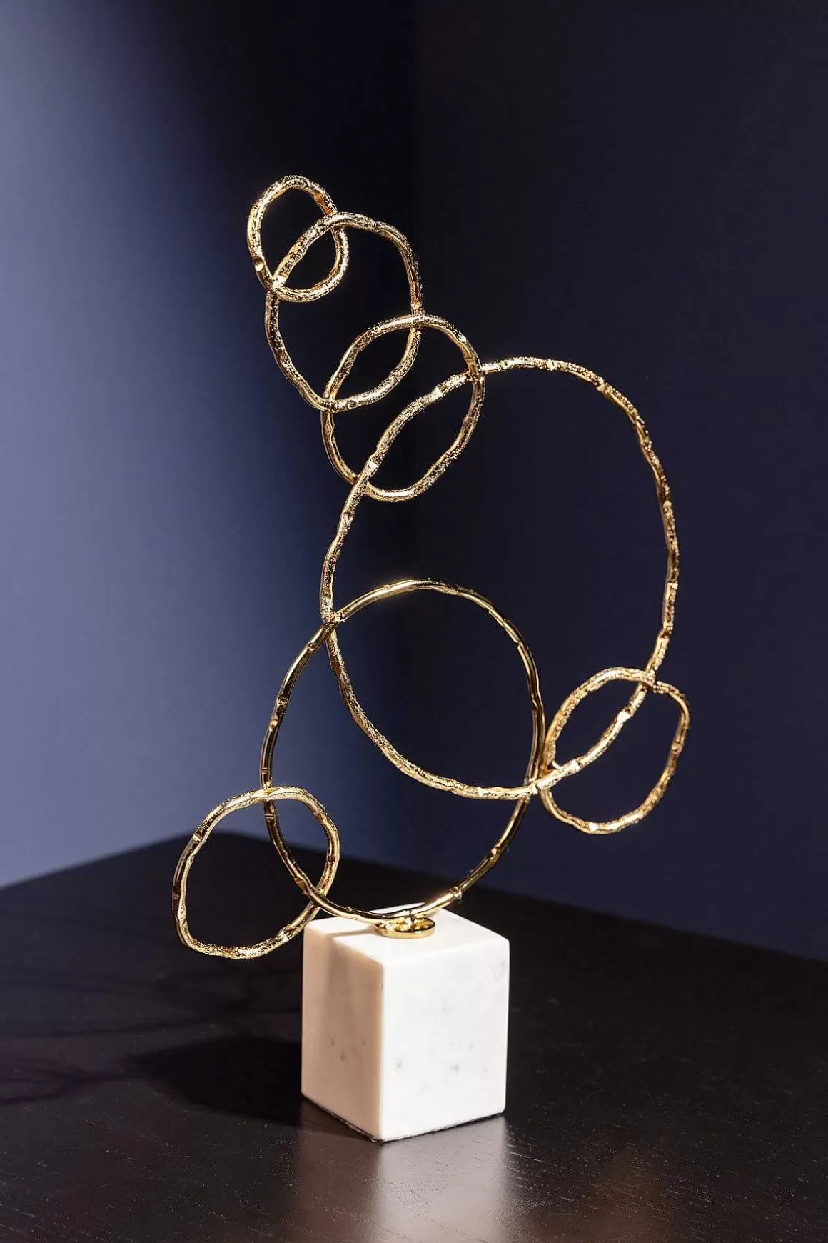 Atticus & Stone Medium Abstract Gold Marble Decor Best Sale