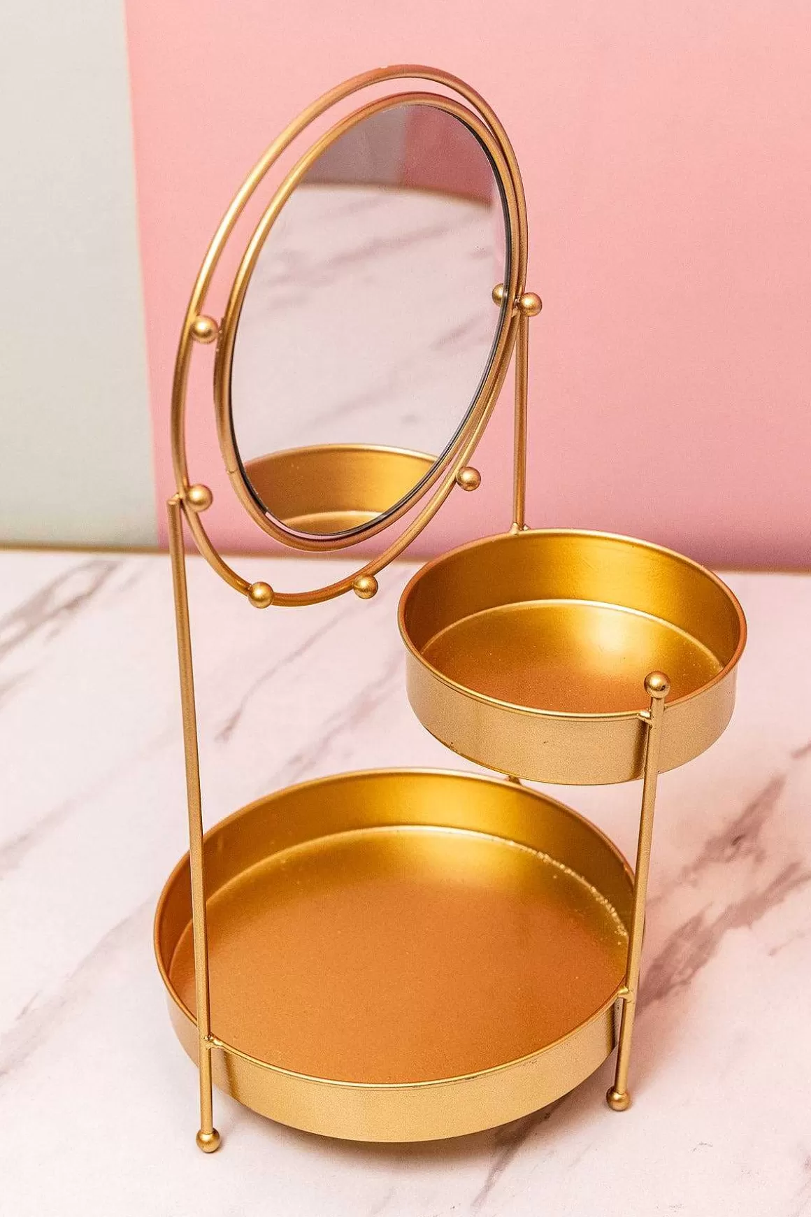 Carraig Donn Dwell Metal Mirrored Jewellery Holder Online