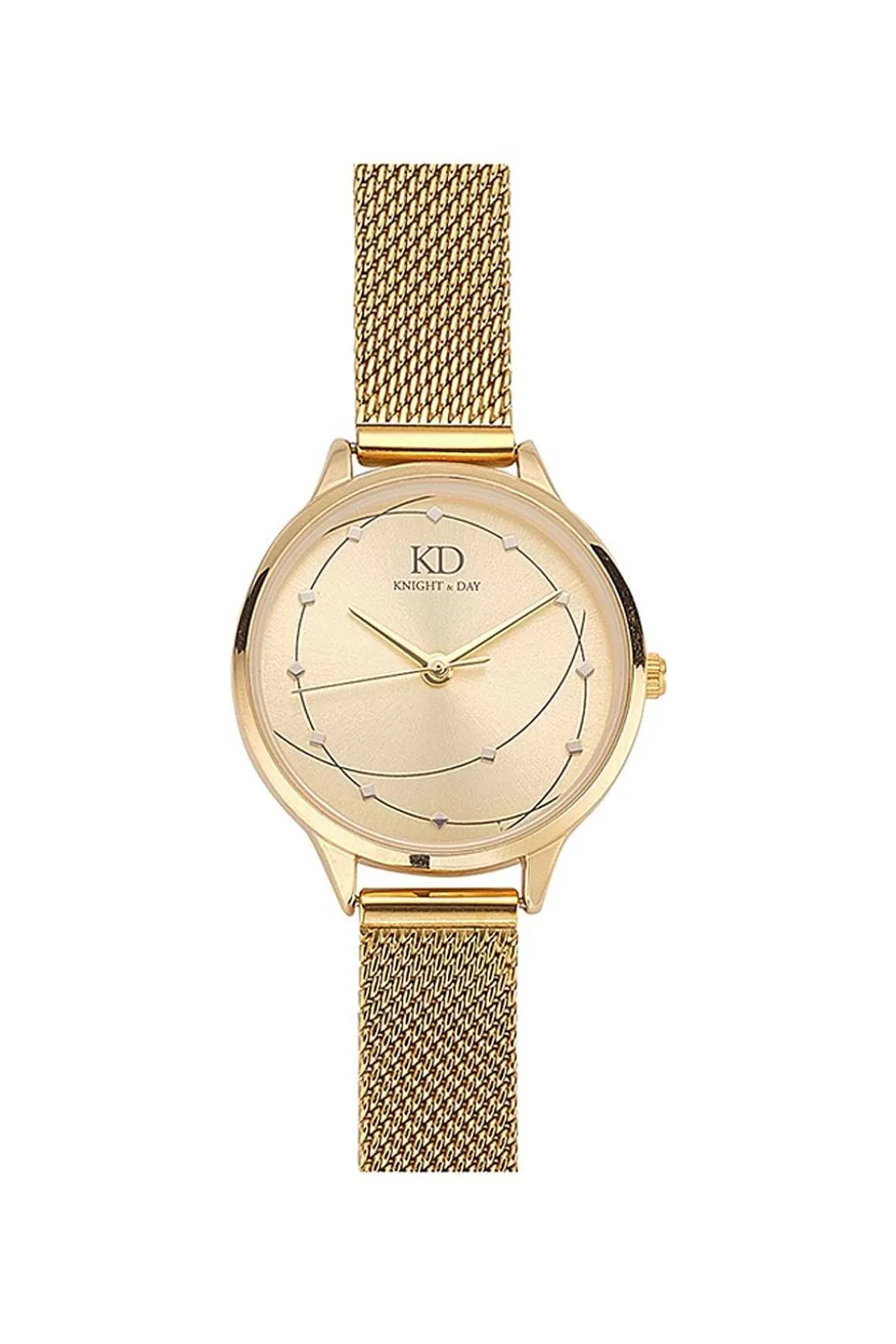 Knight & Day Milena Gold Mesh Band Watch Store