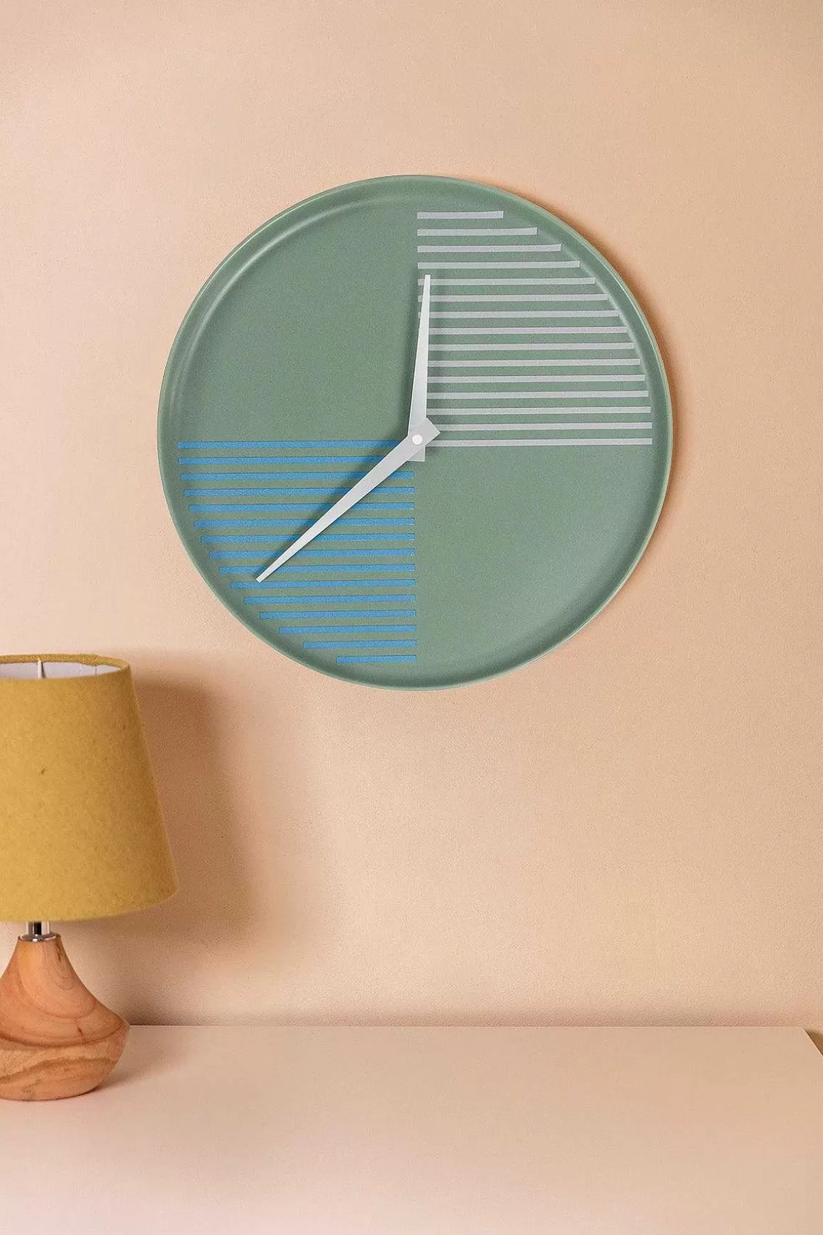 Carraig Donn HOME Modern Ceramic Blue Wall Clock Sale