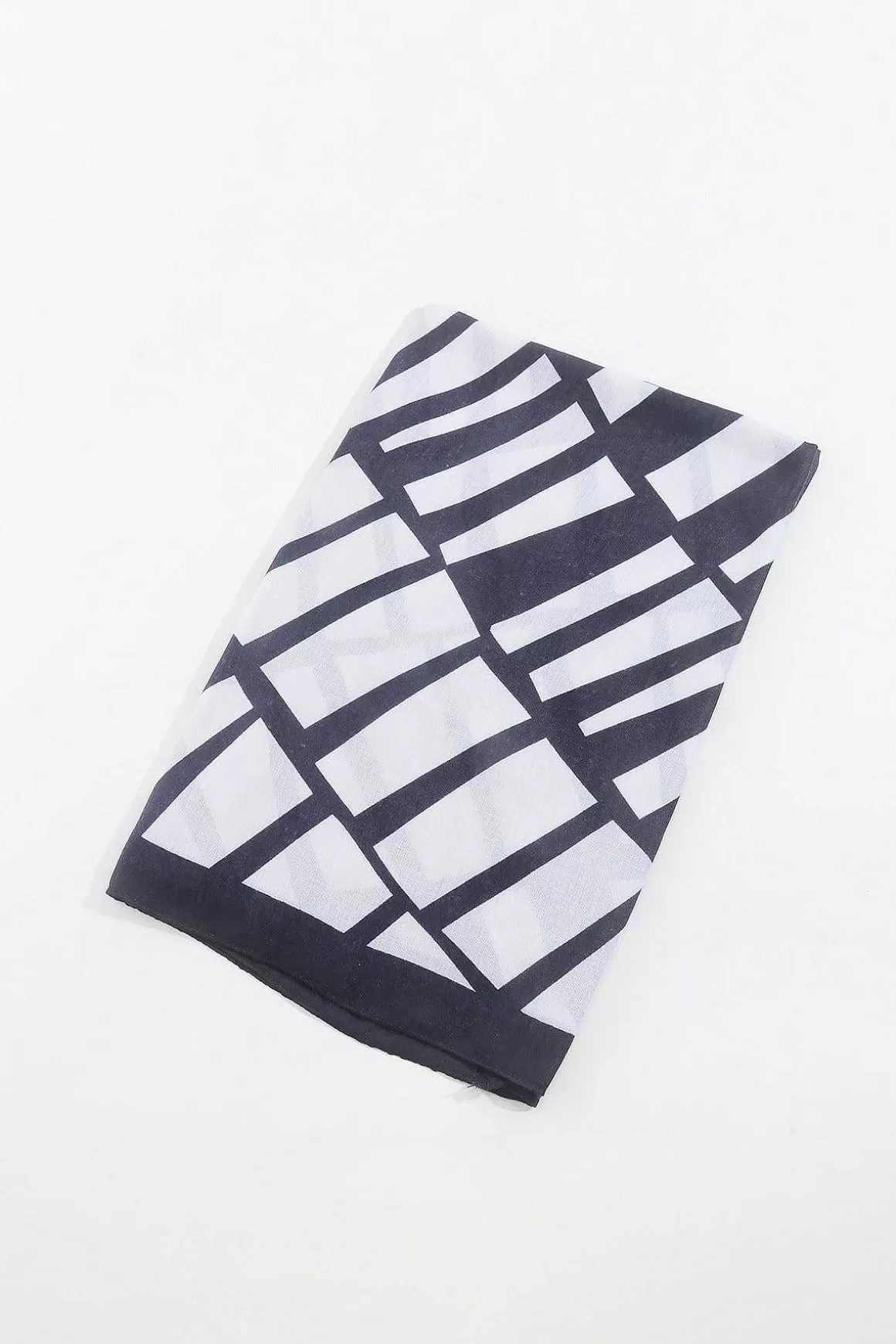 SOUL Accessories Mono Print Scarf In Black Best Sale