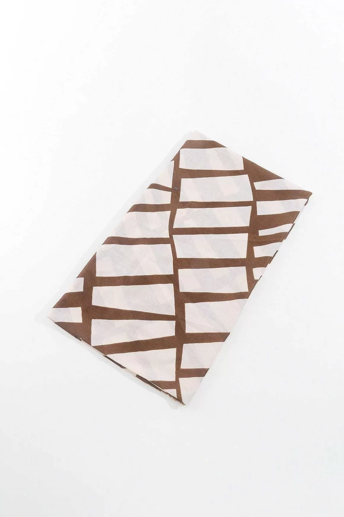 SOUL Accessories Mono Print Scarf In Brown Fashion