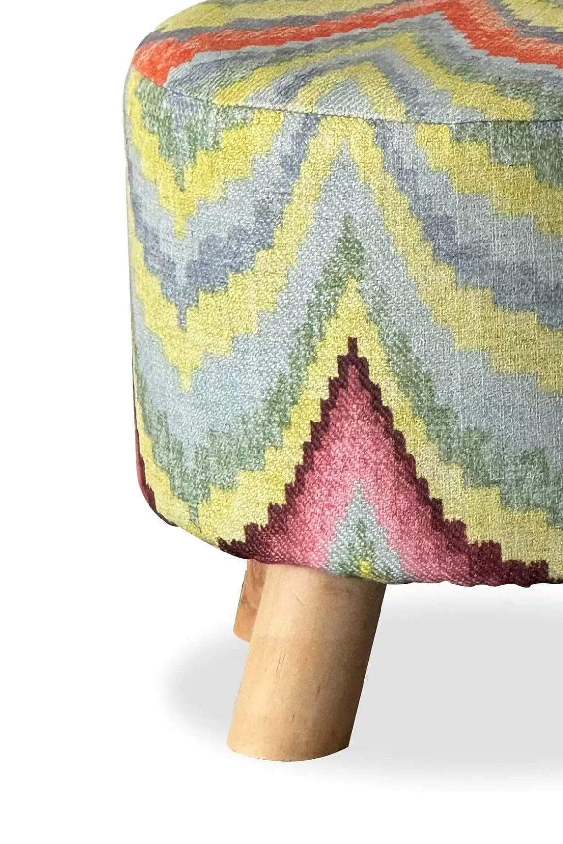 Carraig Donn HOME Multicolour Boho Footstool Clearance