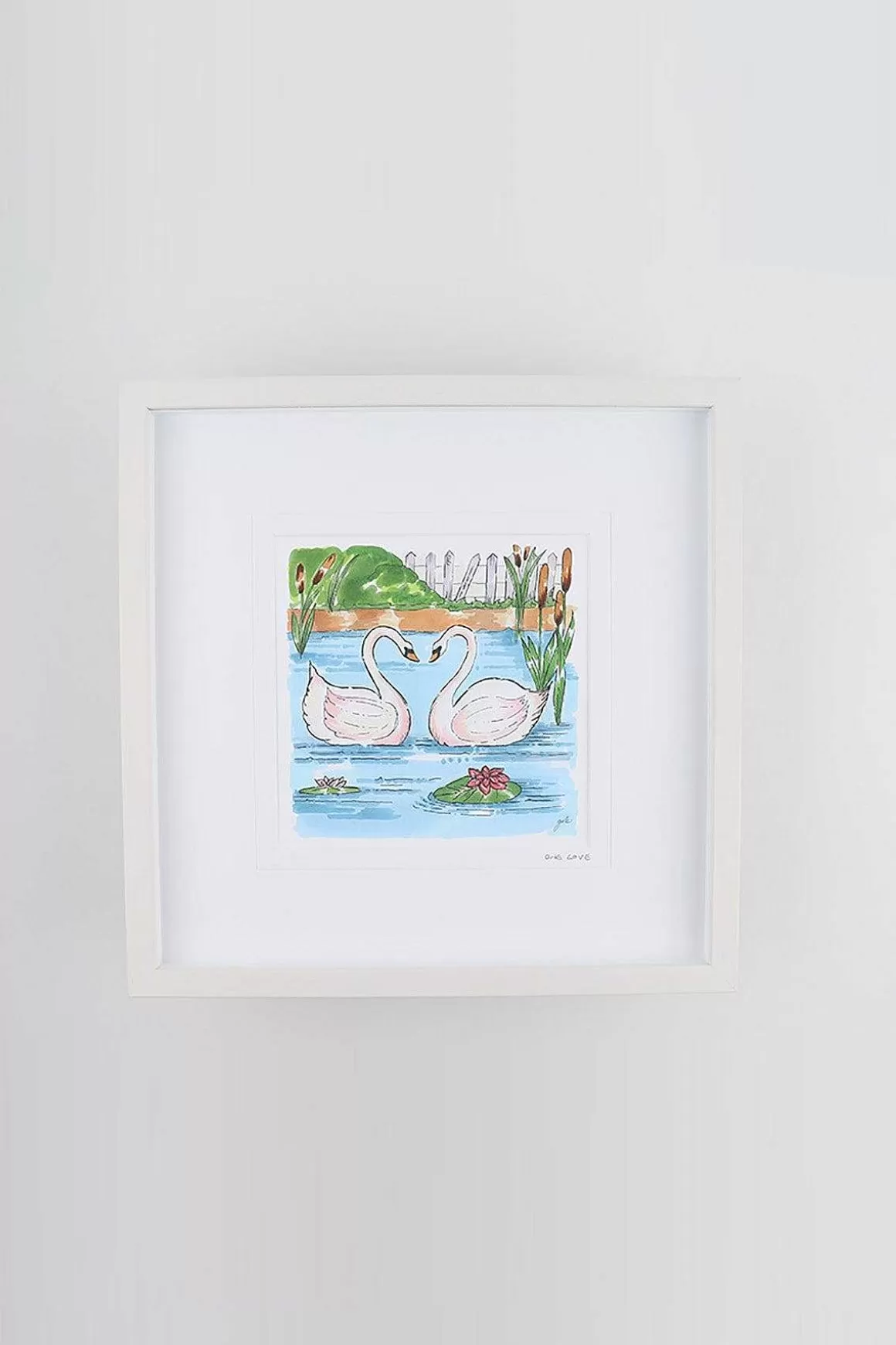 Blue Shoe Gallery One Love Large Framed Art Print Discount
