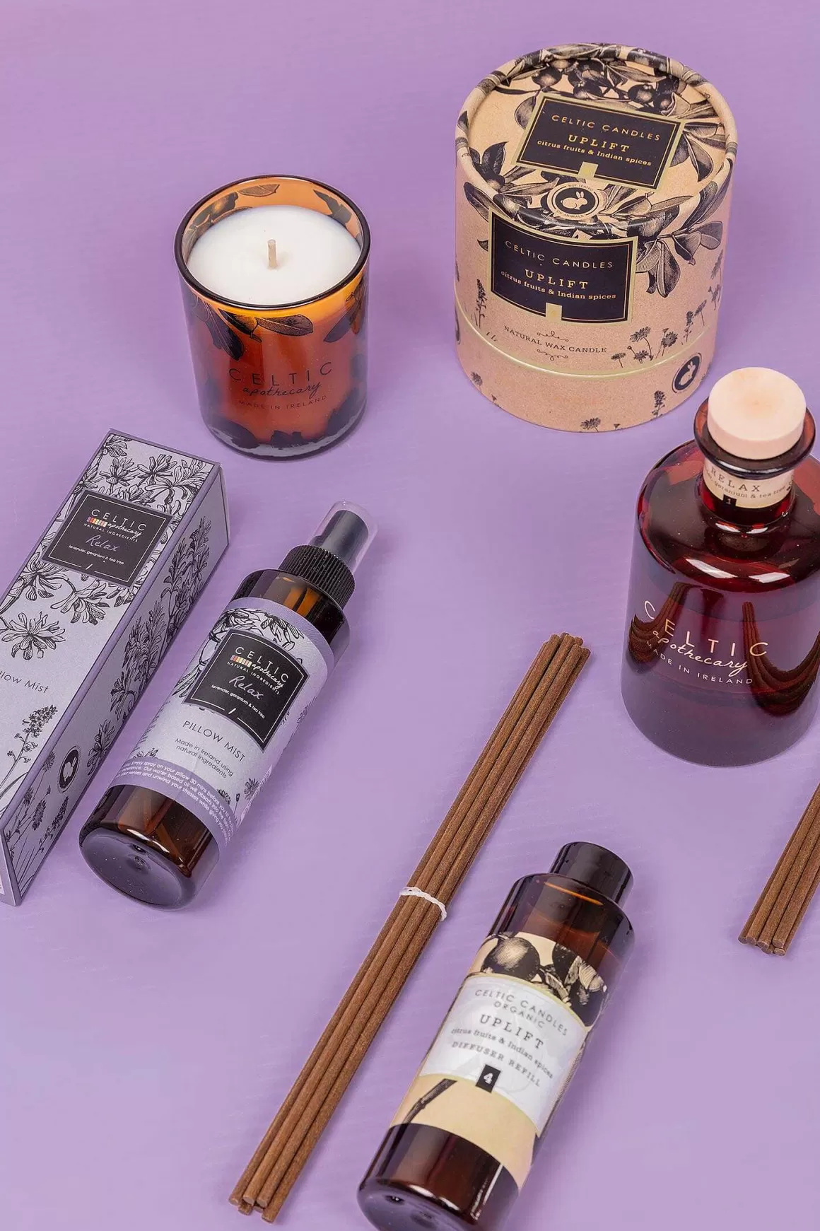 Celtic Candles Organic Relaxing Diffuser Refill Fashion