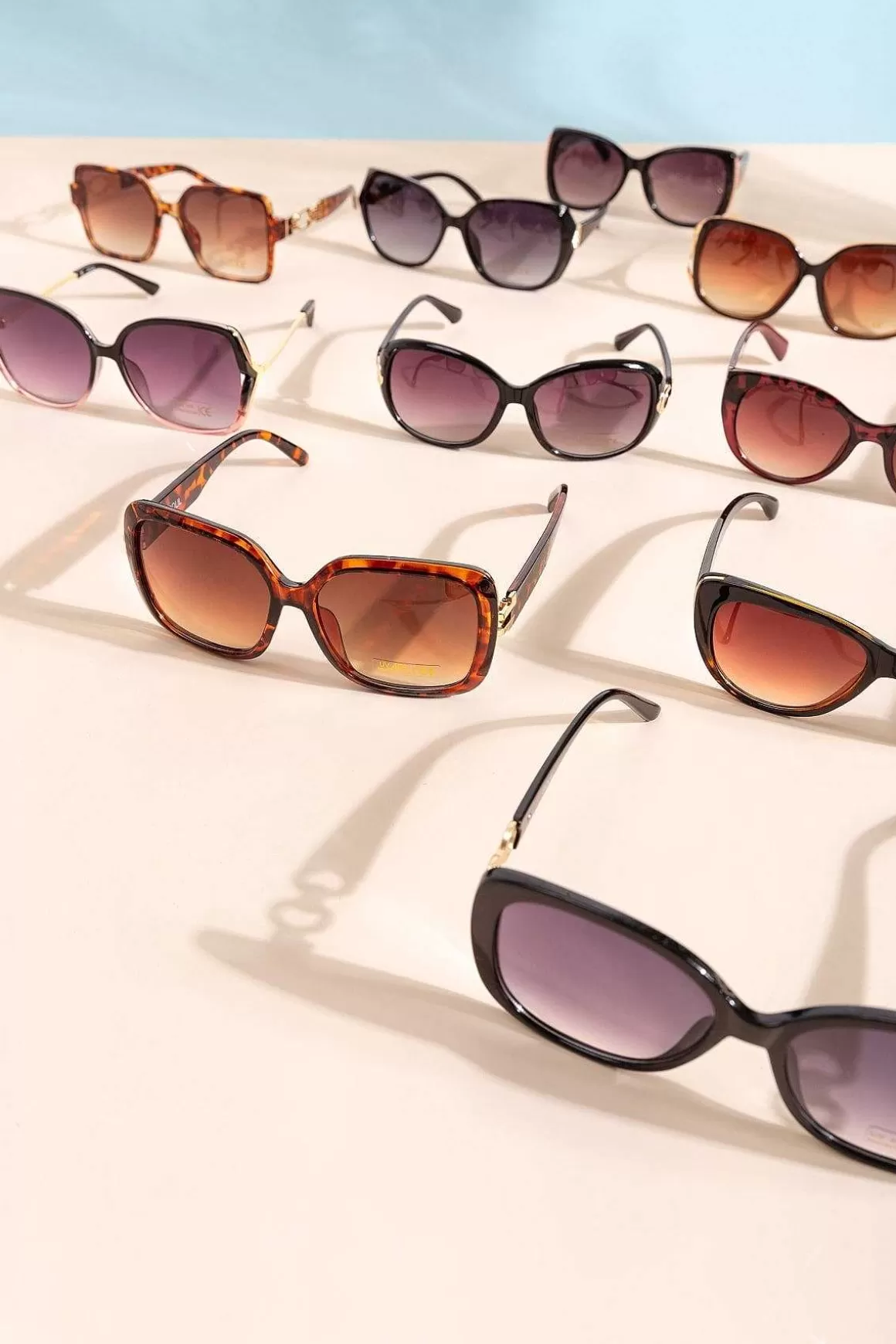 SOUL Accessories Oversized Tortoise Shell Sunglasses With Gold Detail Shop