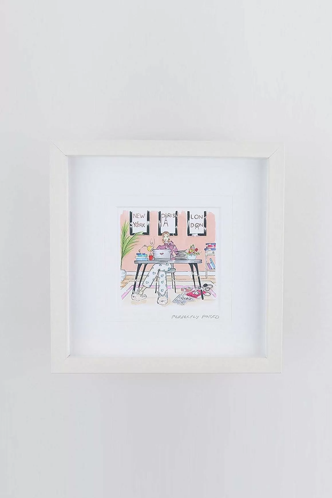 Blue Shoe Gallery Perfectly Poised Small Framed Art Print Sale