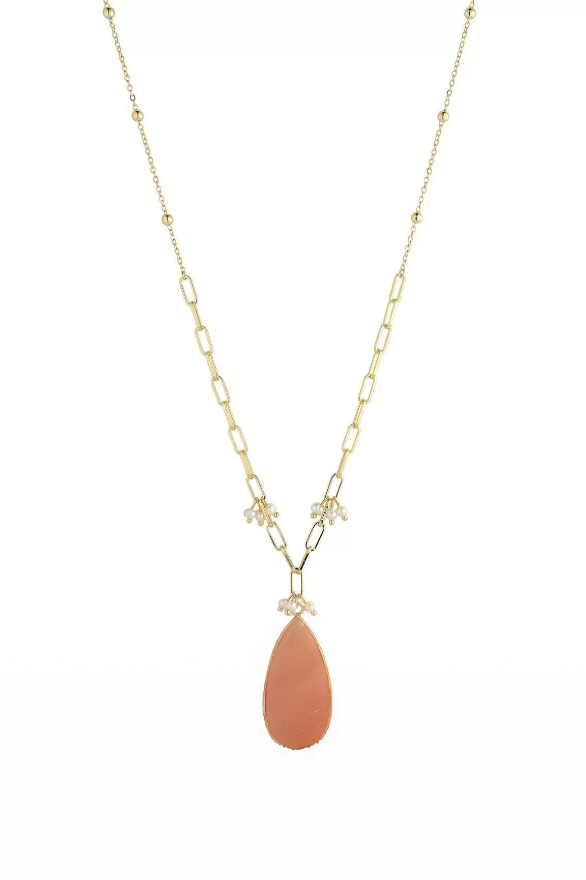 Knight & Day Pink Aventurine Long Necklace Cheap