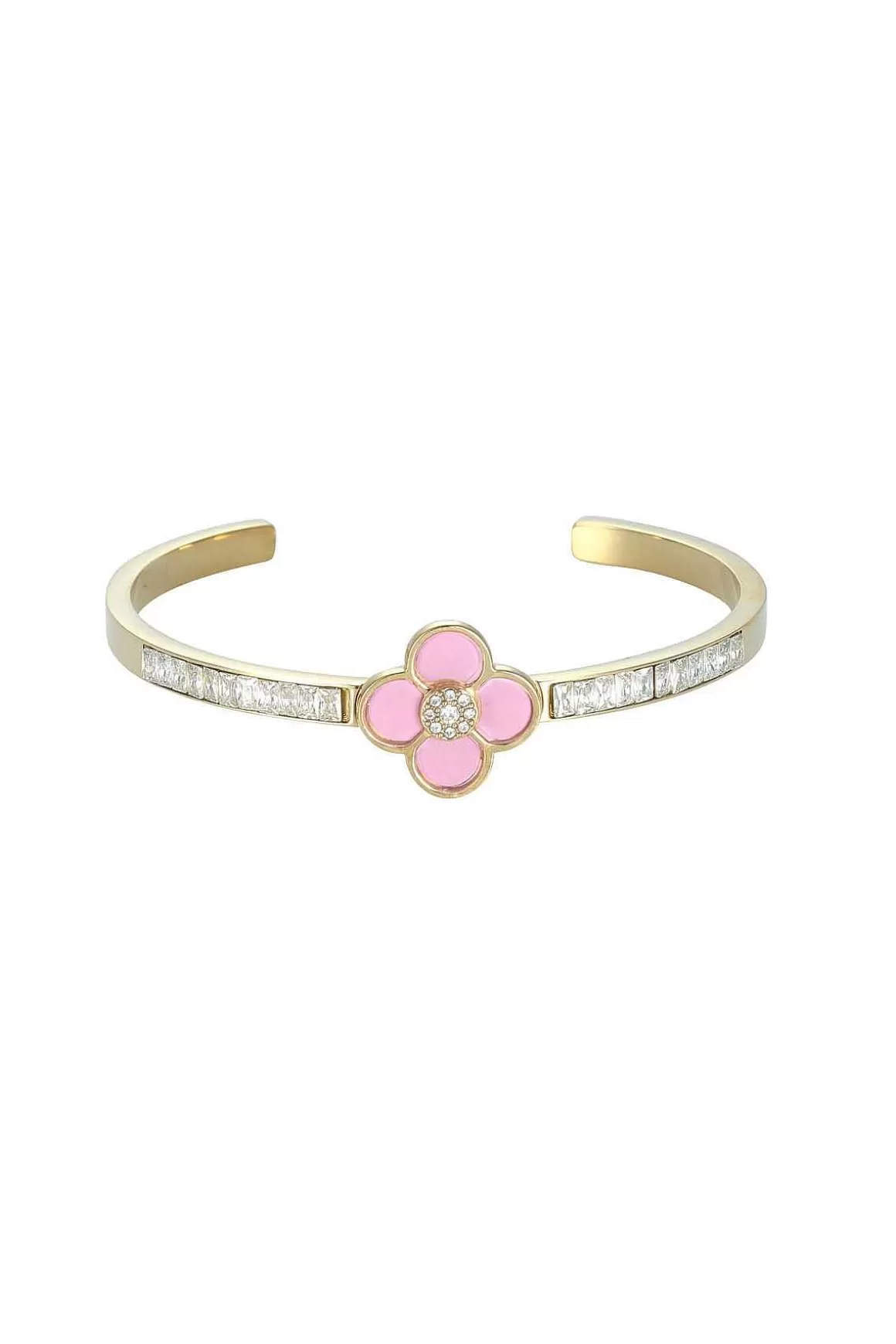 Knight & Day Pink Floral Bangle Outlet