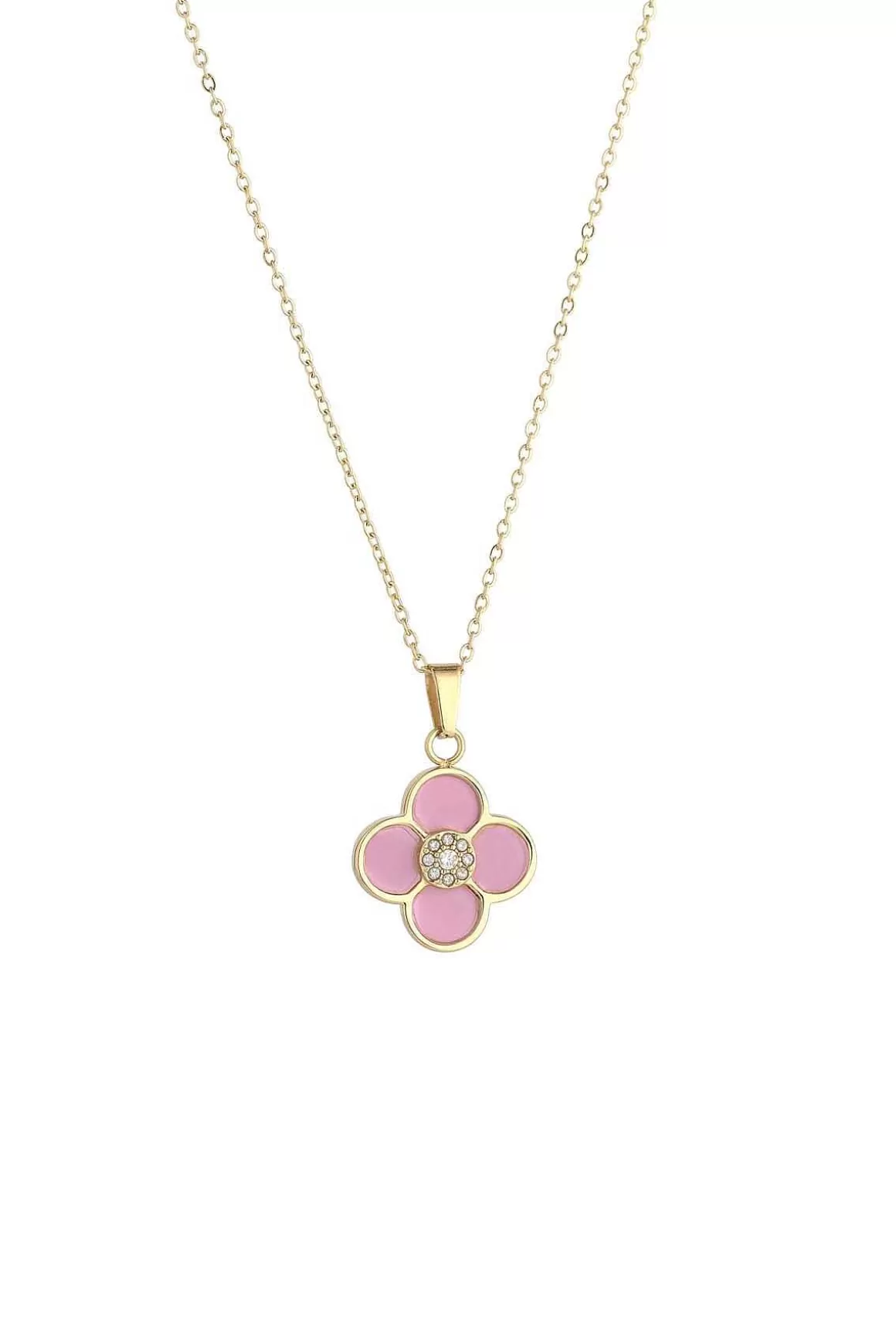 Knight & Day Pink Floral Pendant Necklace Shop