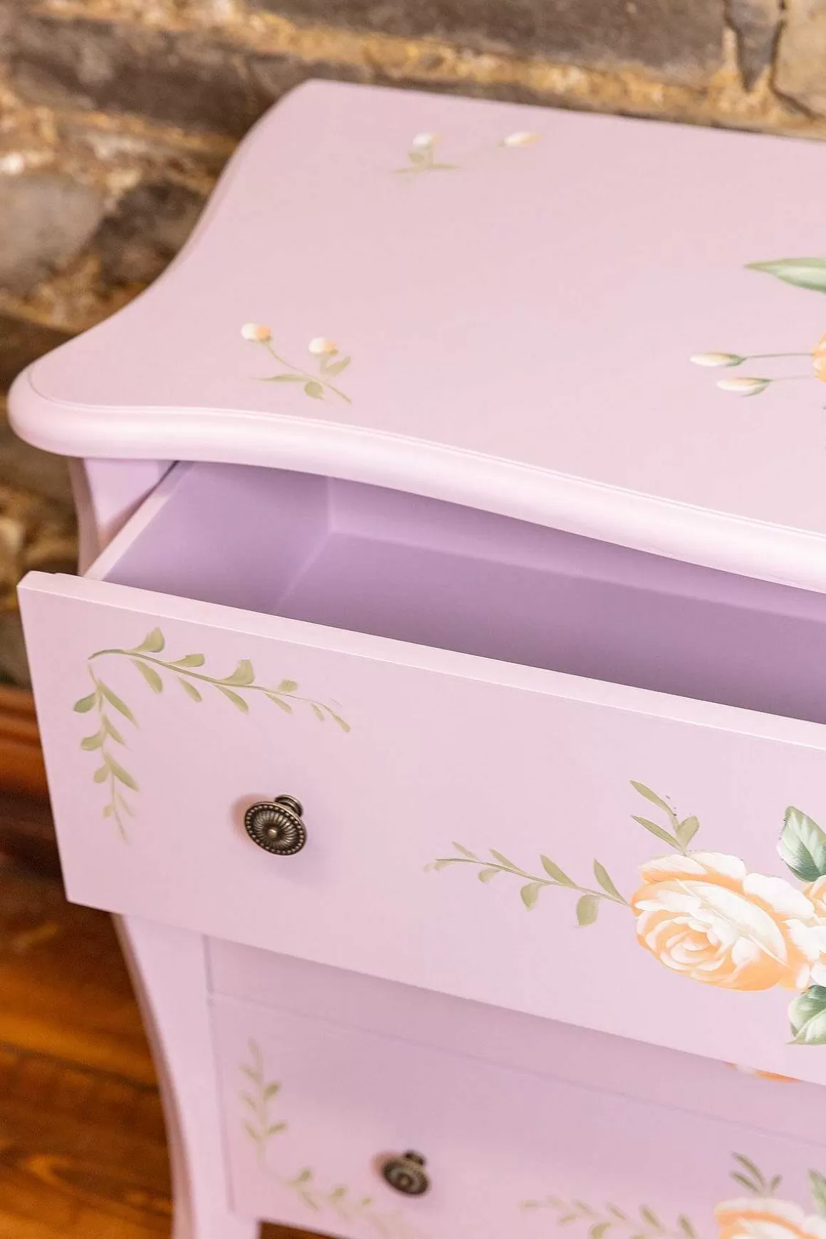 Carraig Donn HOME Purple Floral 3 Drawer Dresser Sale