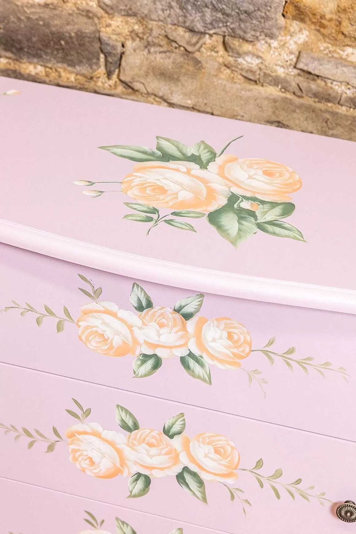 Carraig Donn HOME Purple Floral 3 Drawer Dresser Sale