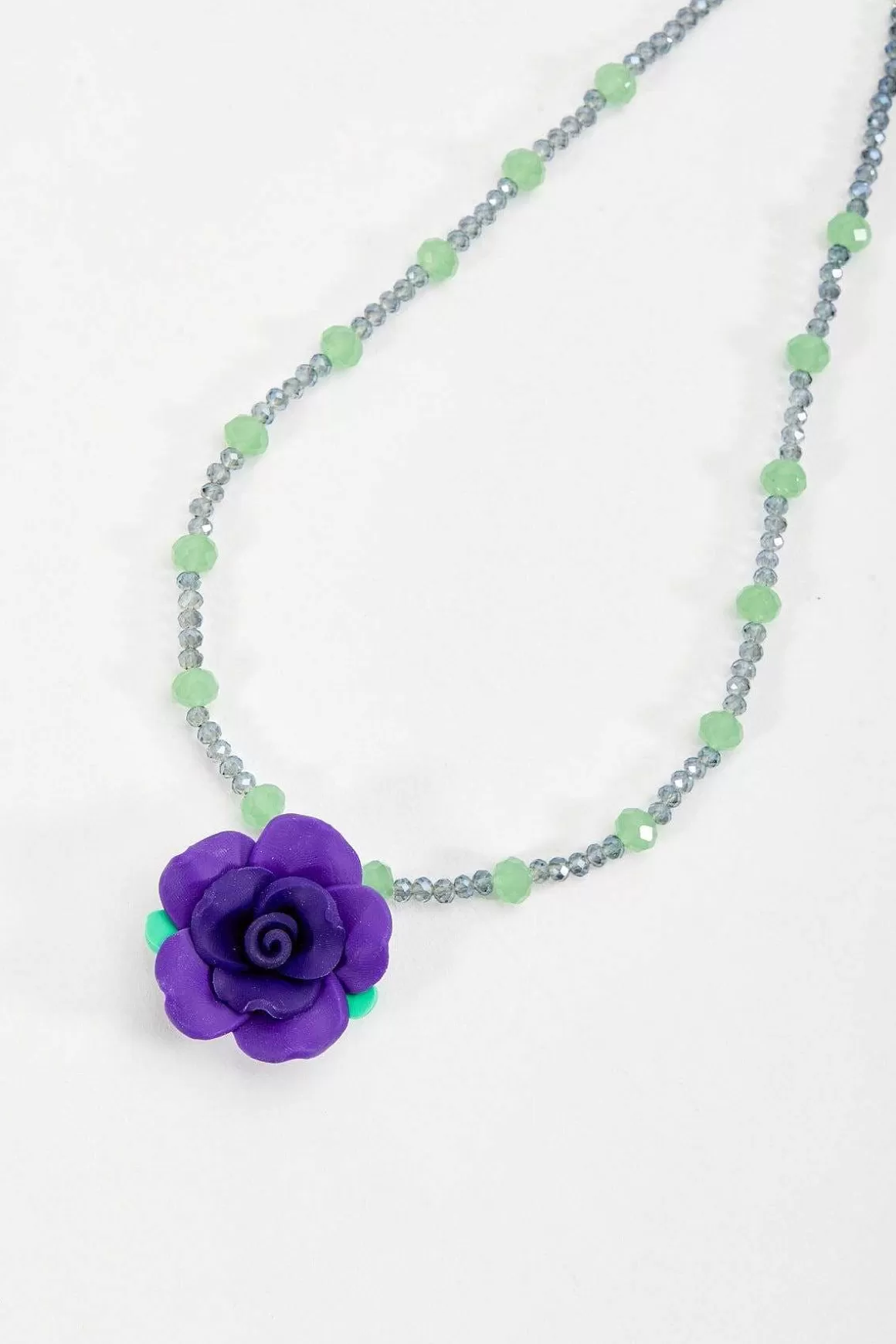 Soul Jewellery Purple Flower Necklace New