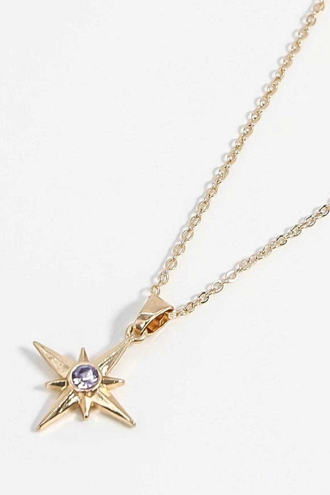 Soul Jewellery Purple Stone Star Necklace Outlet
