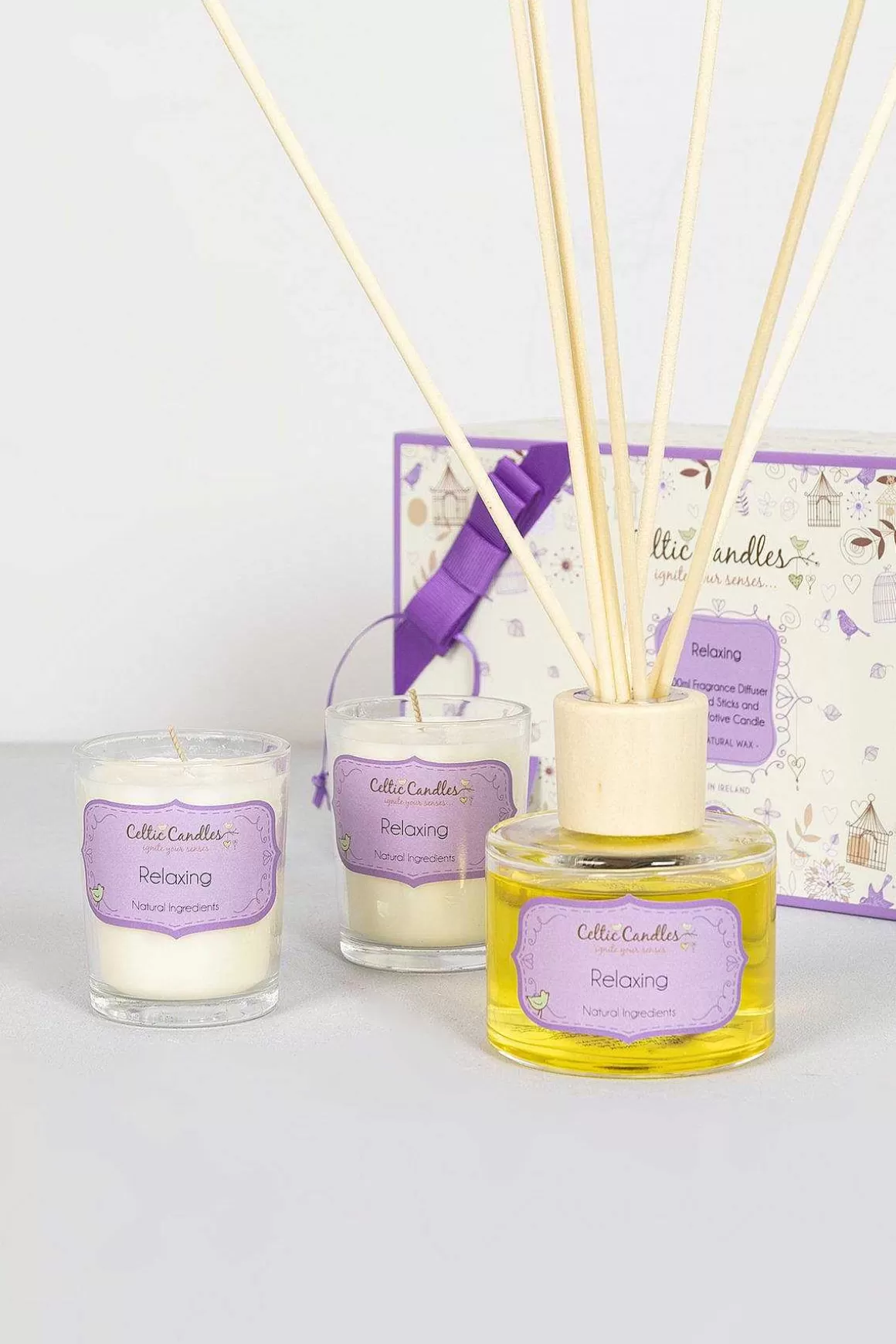 Celtic Candles Relaxing Candle And Diffuser Gift Box Outlet