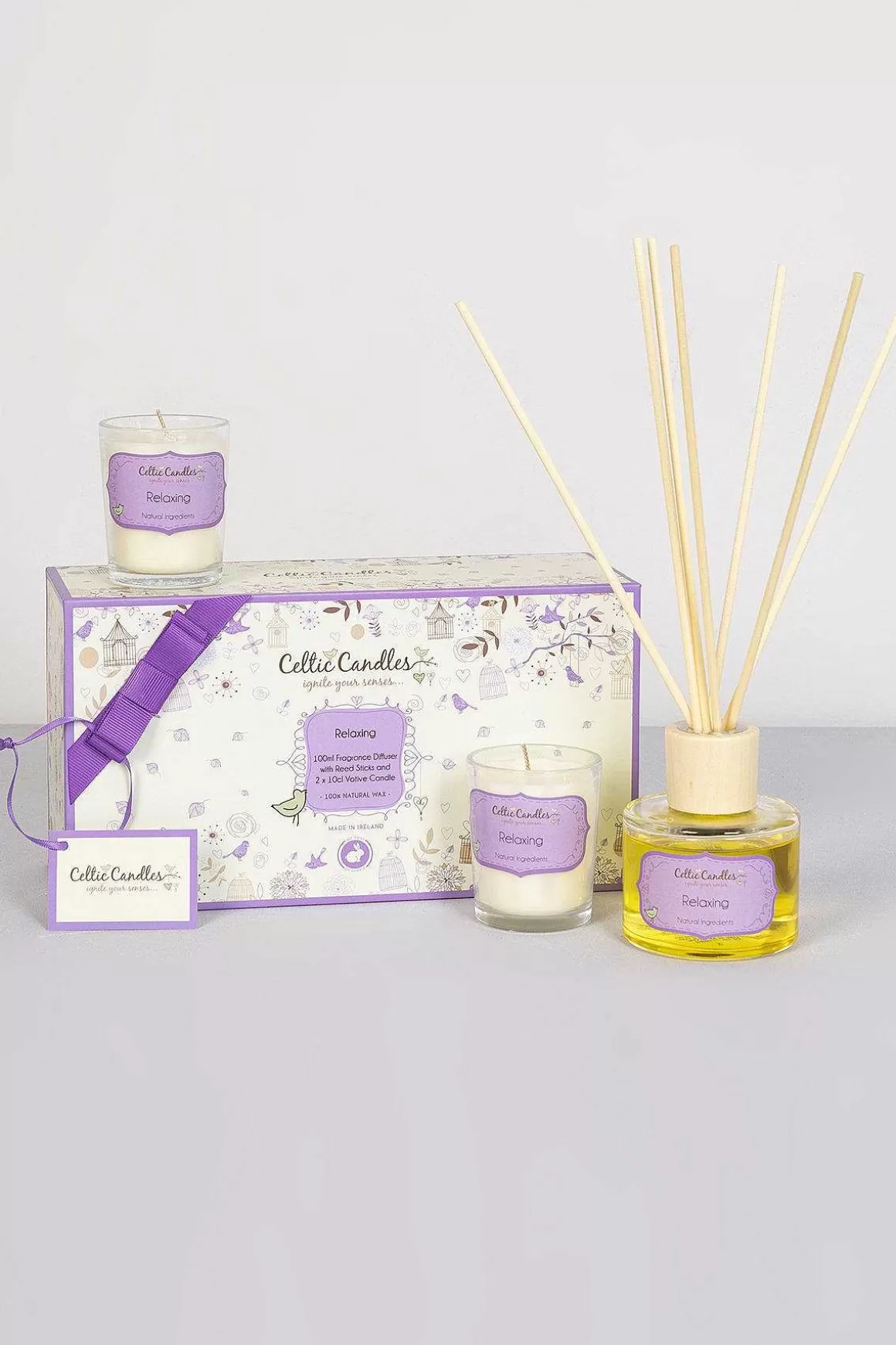 Celtic Candles Relaxing Candle And Diffuser Gift Box Outlet