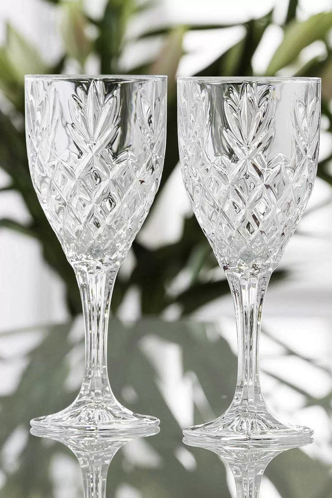 Galway Crystal Renmore Wine Goblets Set Of 4 Clearance