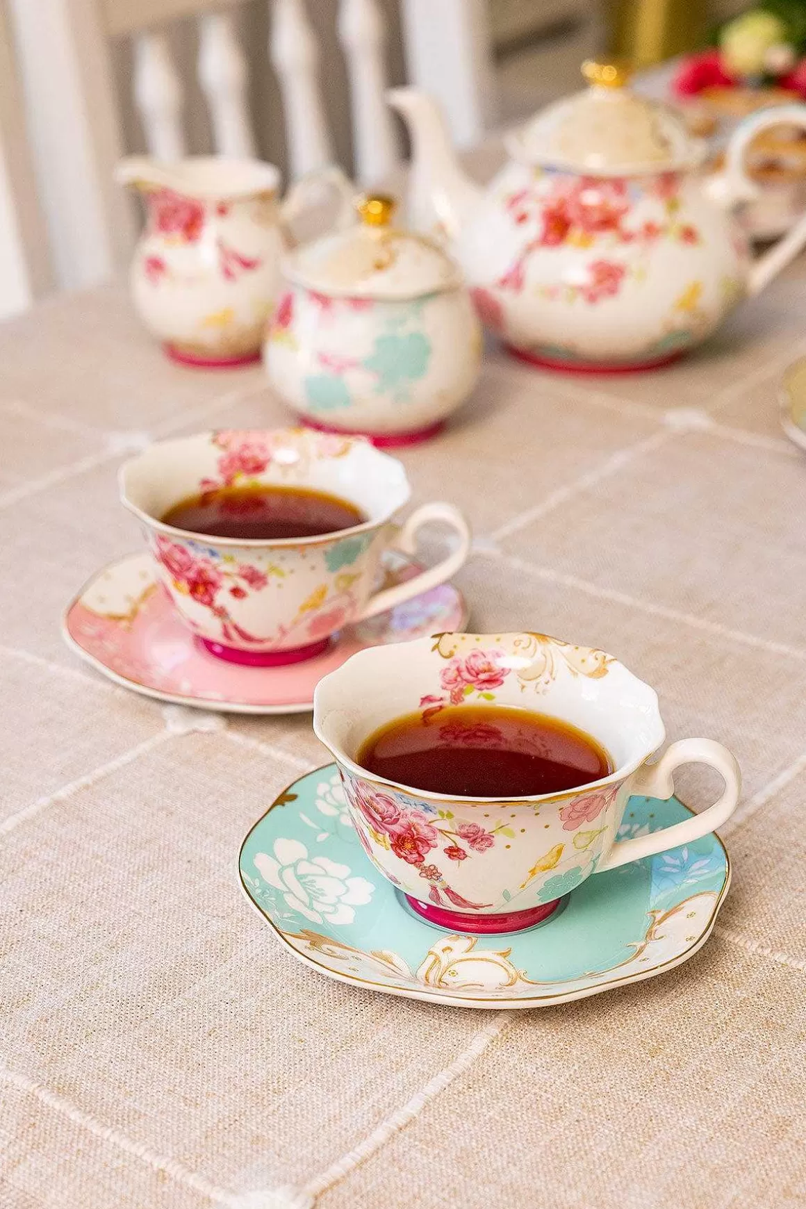 Rosa Belle Cups & Saucer Set Cheap