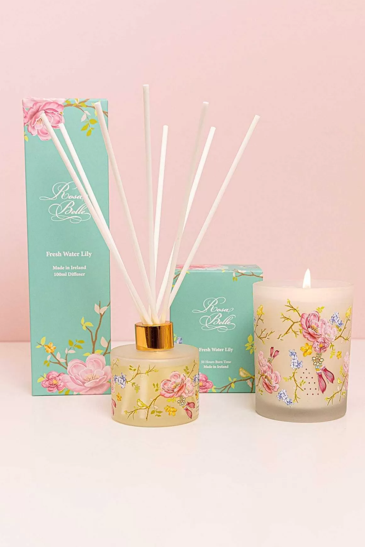 Rosa Belle Fresh Waterlily Candle Clearance