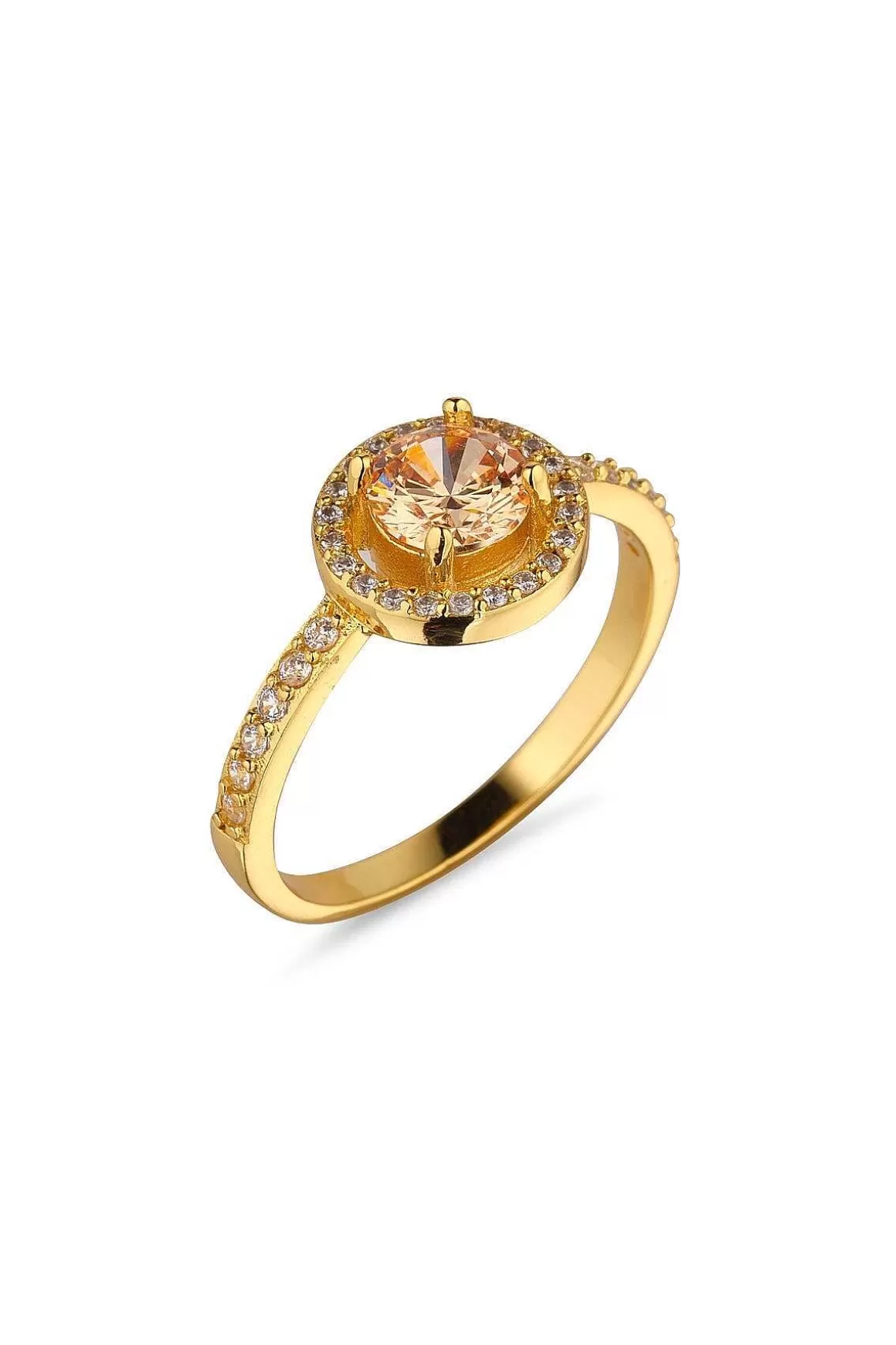 Knight & Day Round Champagne Ring Size 8 Flash Sale