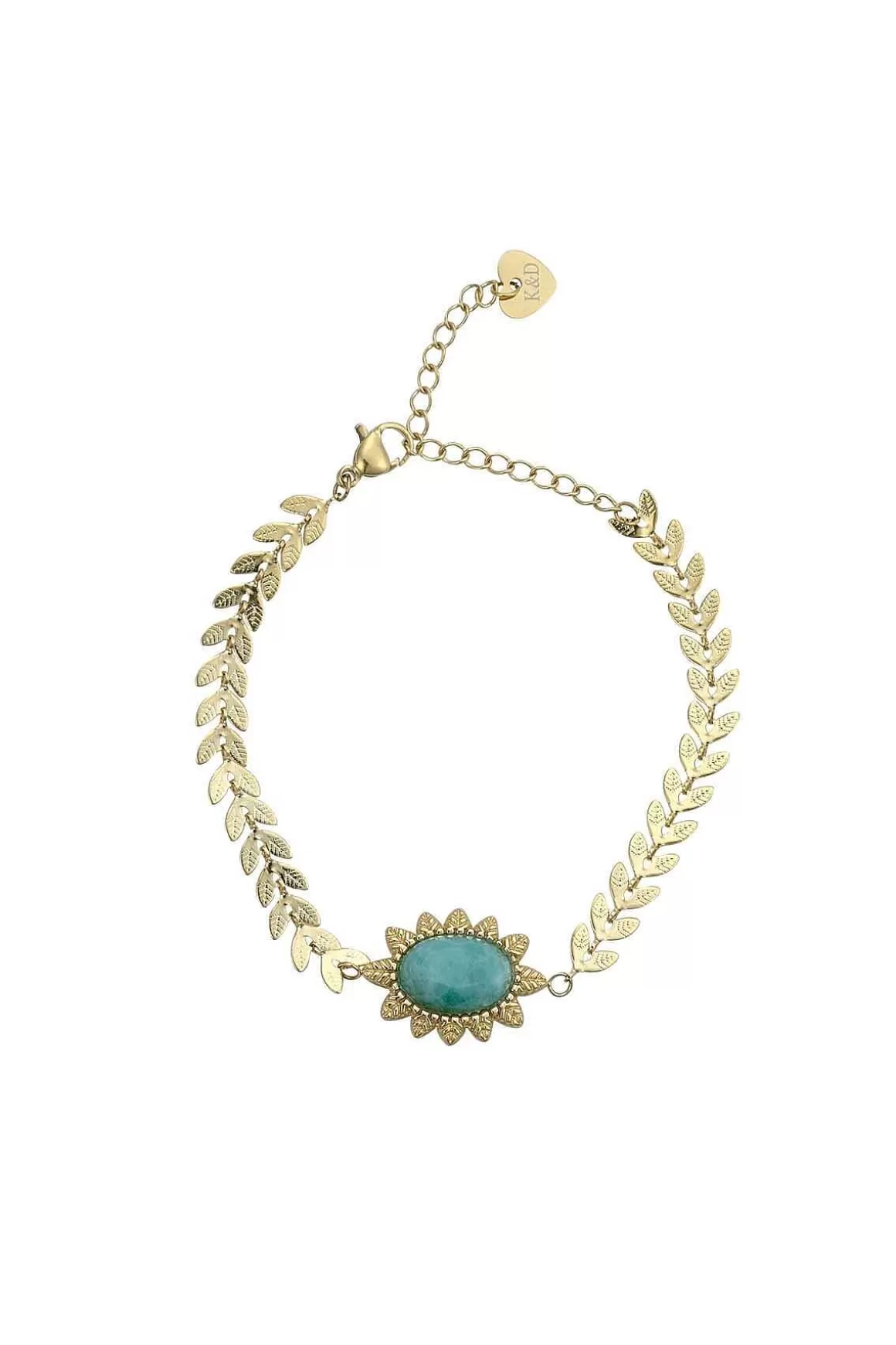 Knight & Day Semi Precious Amazon Stone Bracelet Clearance