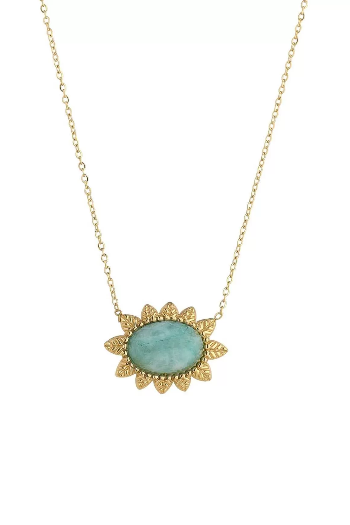 Knight & Day Semi Precious Amazon Stone Necklace Best