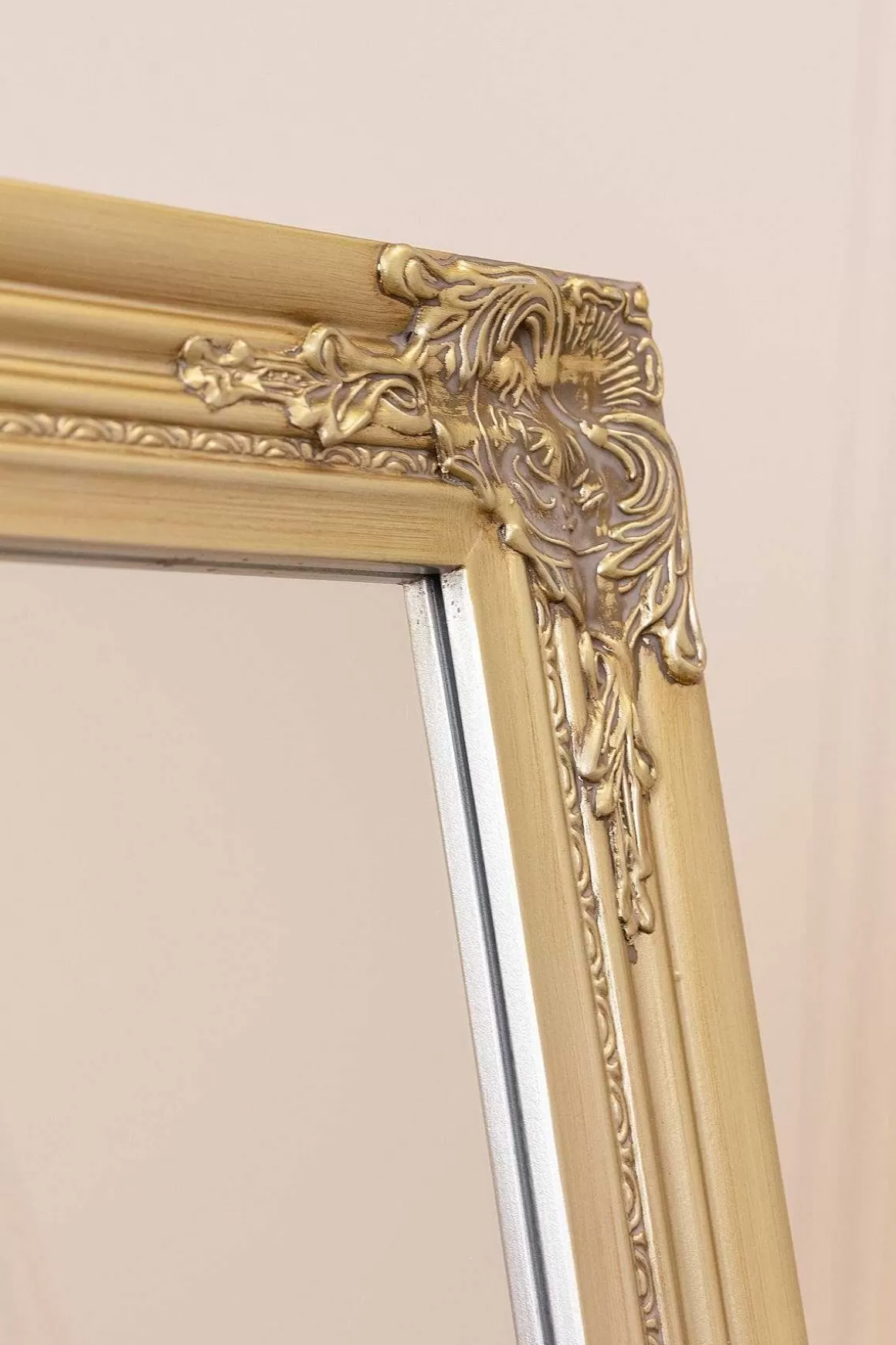 Carraig Donn HOME Silver Champagne Floor Standing Mirror Discount