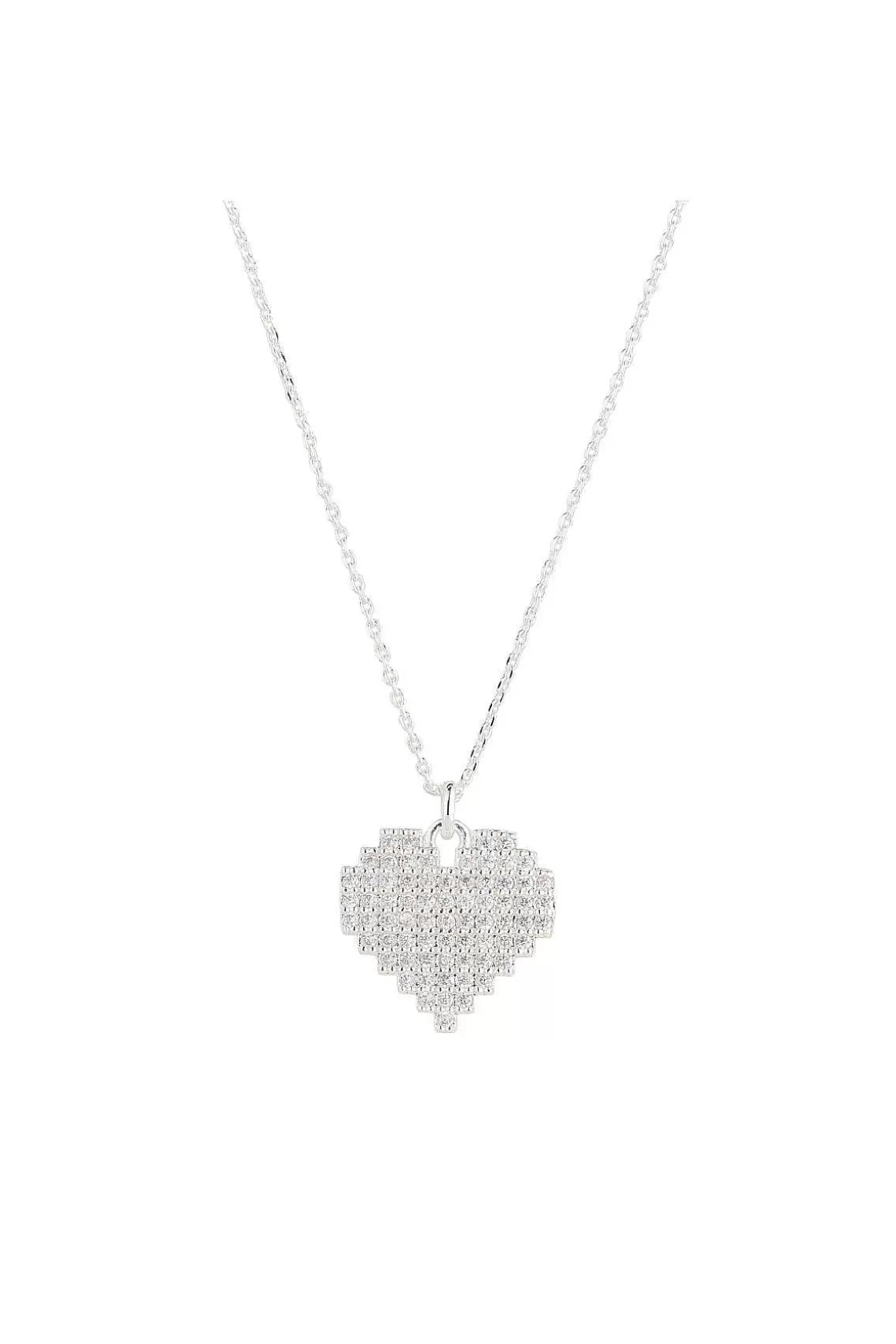 Knight & Day Silver Cut Out Heart Pendant Clearance