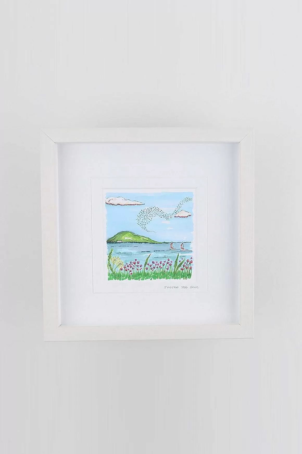 Blue Shoe Gallery Soothe The Soul Small Framed Art Print Hot
