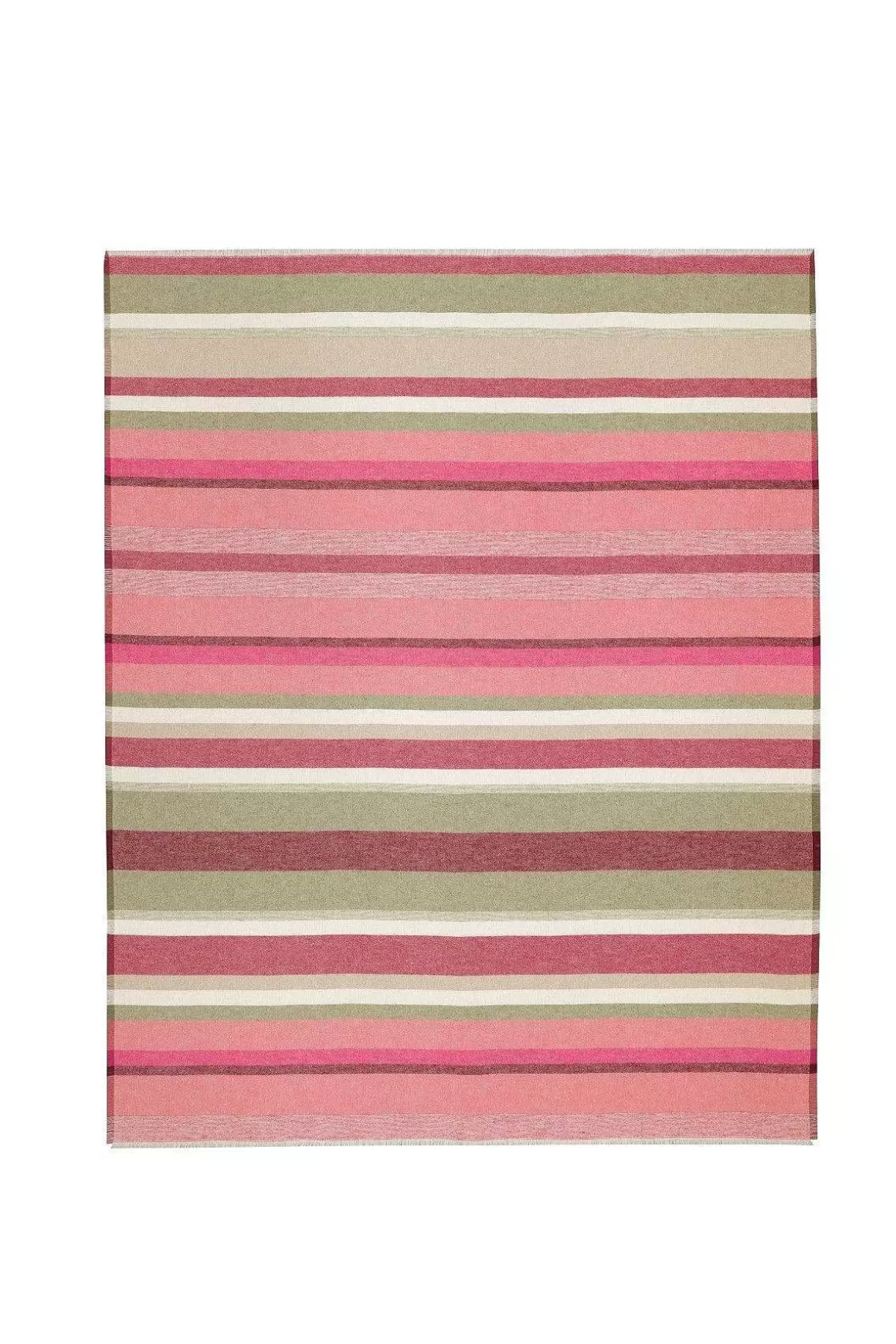 Biederlack Stripe Out Pink Blanket Store