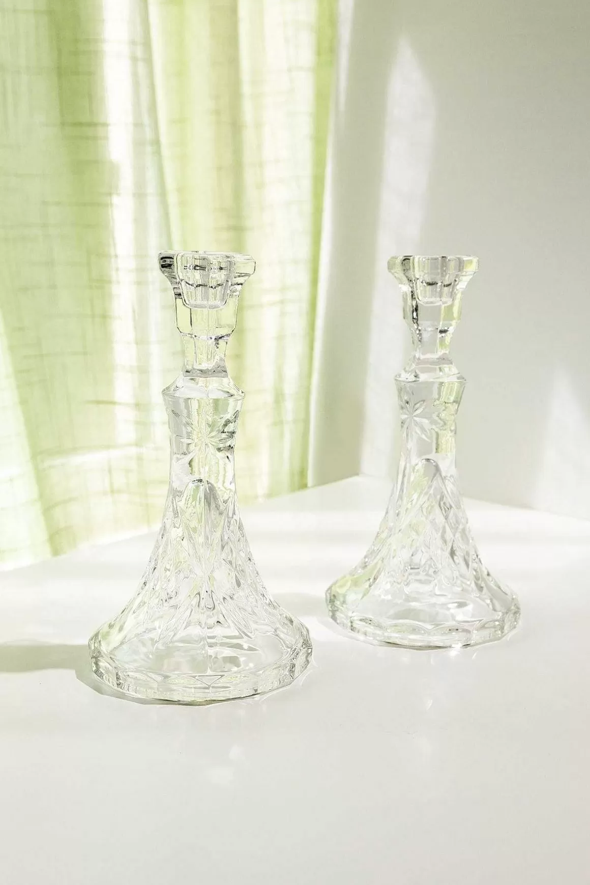 Killarney Crystal Trinity Crystal Candlesticks Set Flash Sale