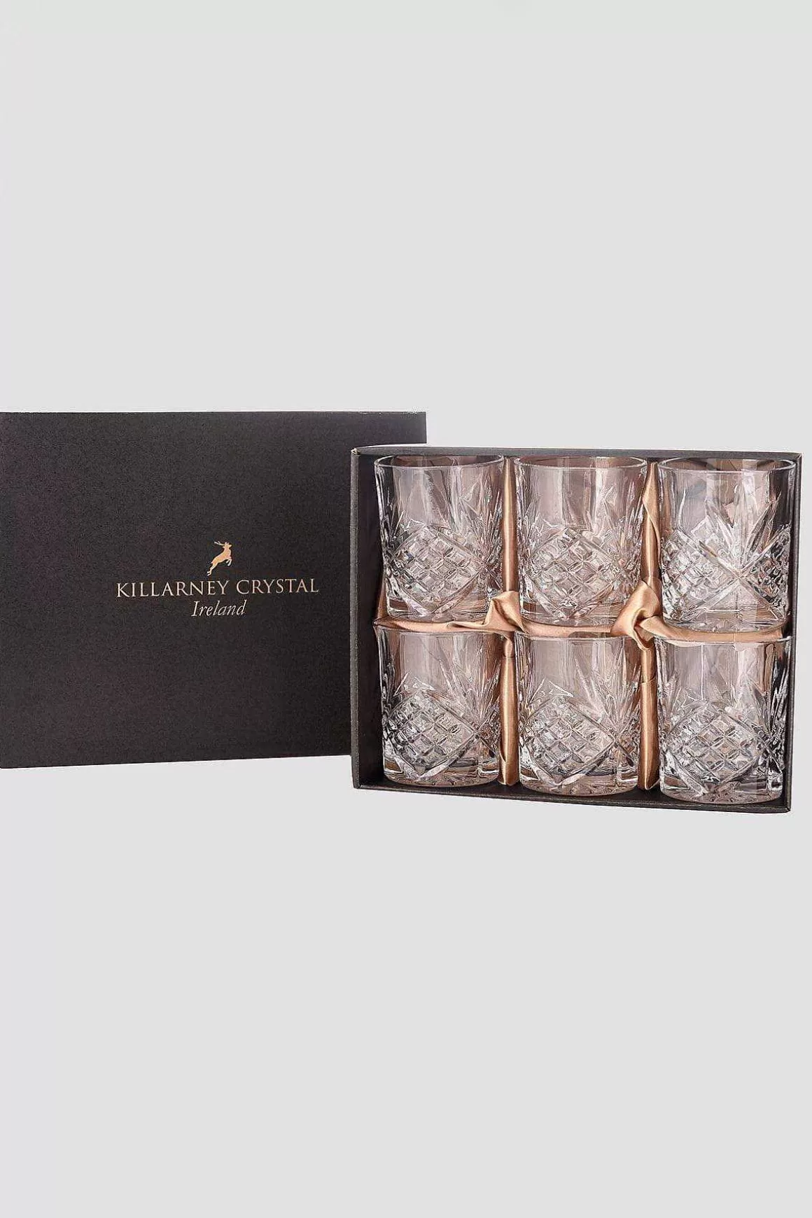 Killarney Crystal Trinity Whiskey Glass Set Hot