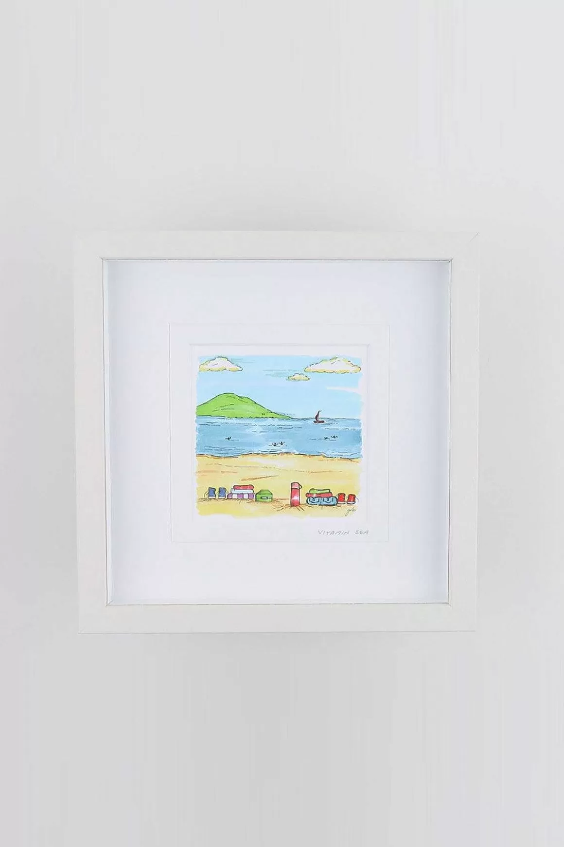 Blue Shoe Gallery Vitamin Sea Small Framed Art Print Cheap