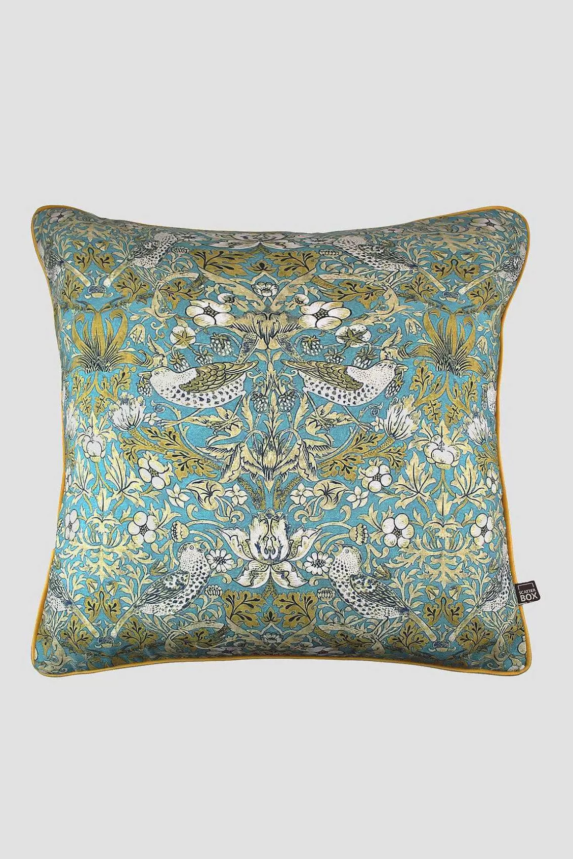 Scatter Box Vivaldi 58X58Cm Cushion In Teal And Gold Discount