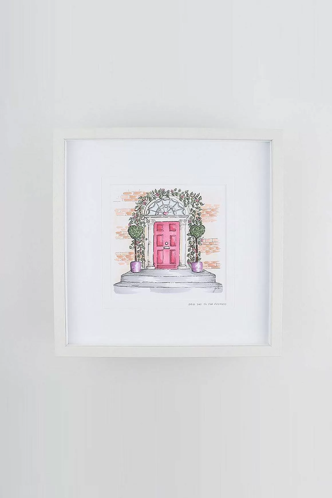 Blue Shoe Gallery Yes To The Address Large Framed Art Print Hot