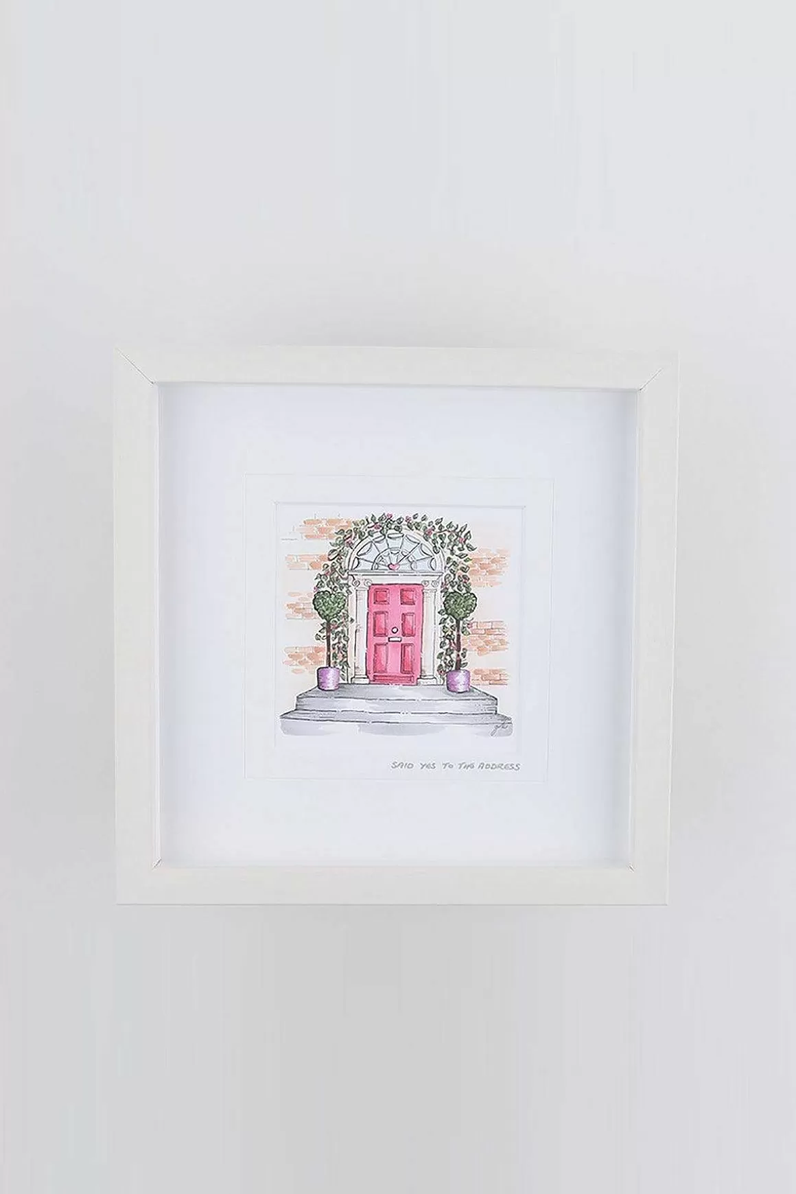 Blue Shoe Gallery Yes To The Address Small Framed Art Print Discount