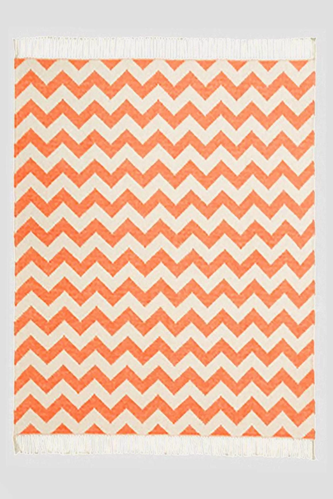 Scatter Box Ziggy Throw 127X178Cm In Orange And Grey Cheap